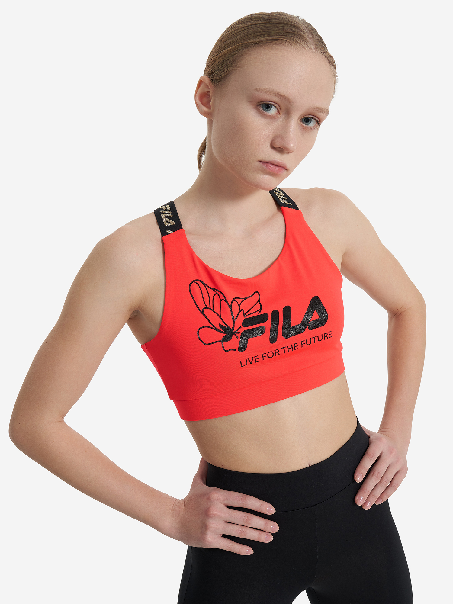 

Топ бра спортивный для девочек FILA, Розовый