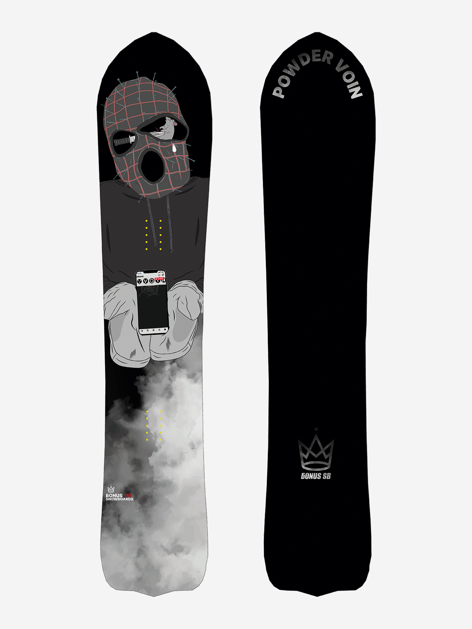 

Сноуборд Bonus Snowboards Powder Voin, Черный