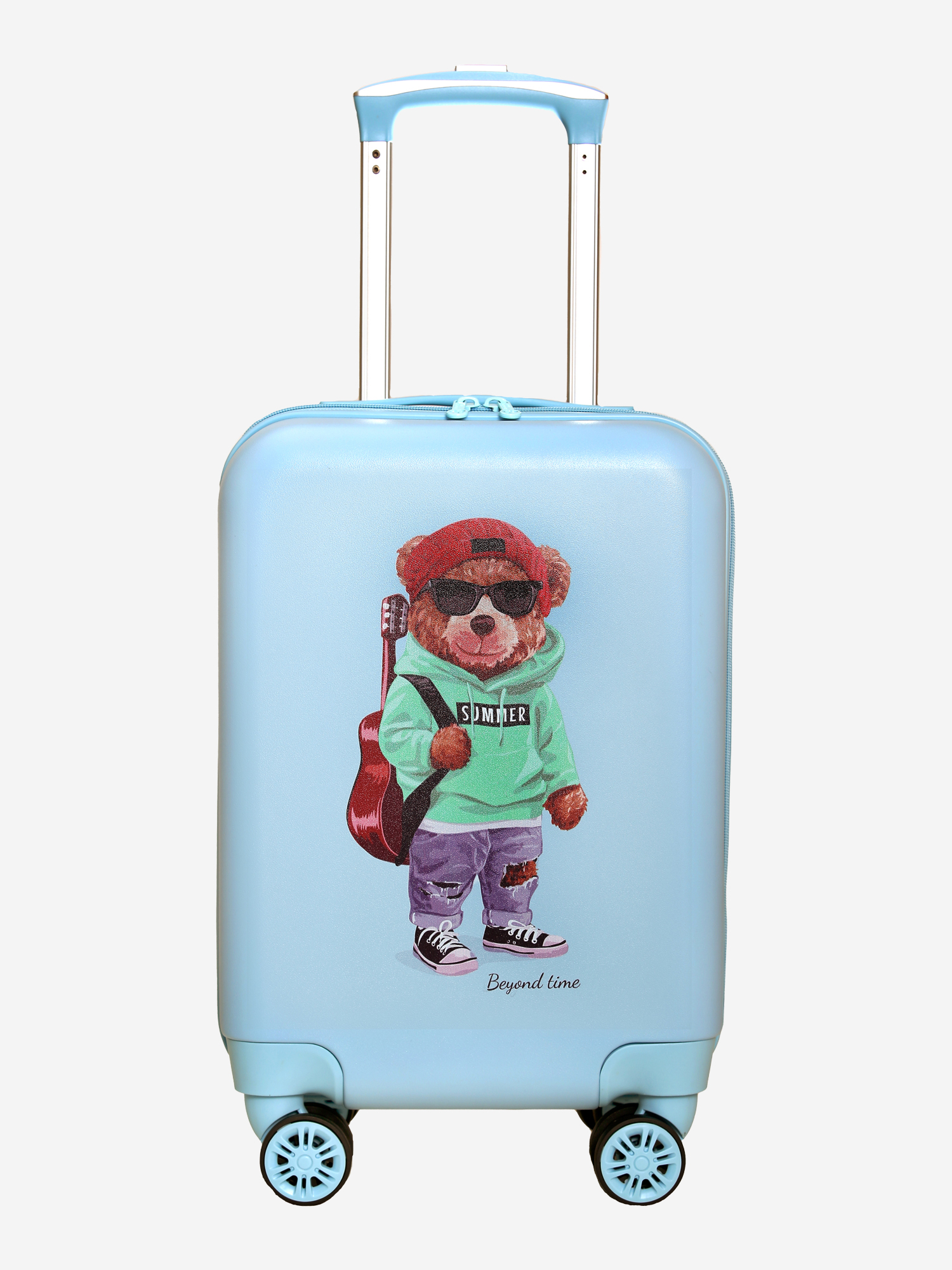 Изображение товара Детский чемодан BEYOND TIME R103 Мишка с гитарой голубой 28л