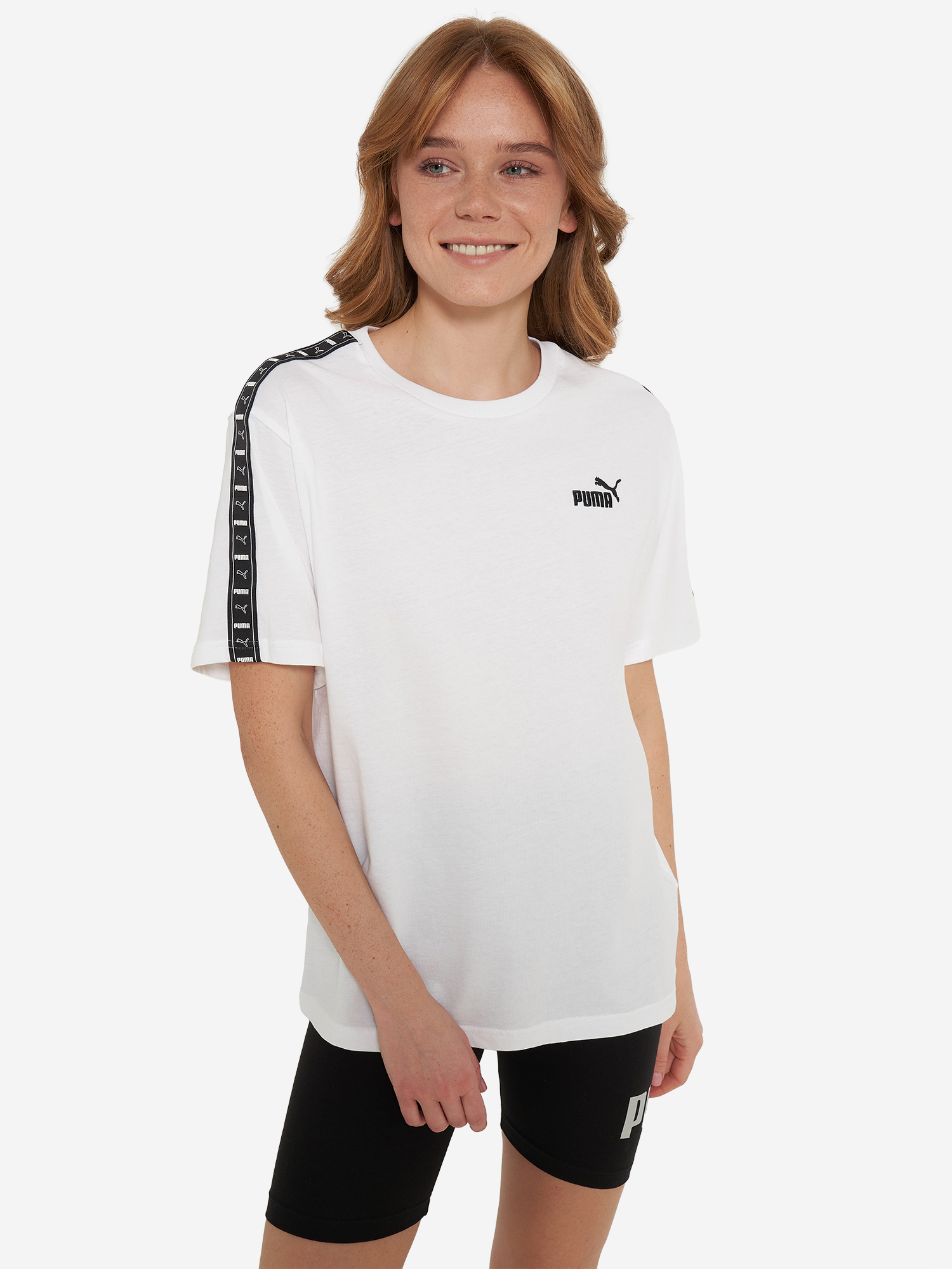 

Футболка женская PUMA Ess Tape Relaxed, Белый