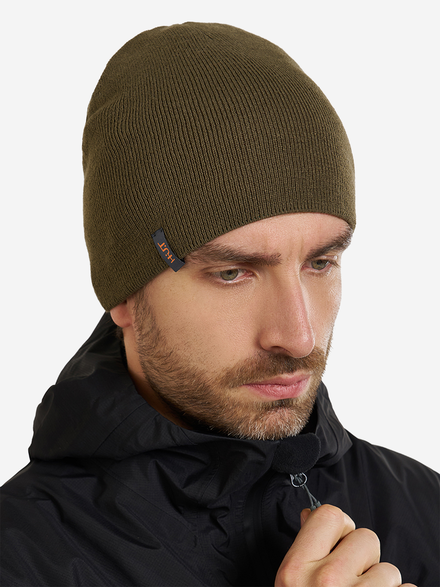 Изображение товара Шапка для охоты и рыбалки мужская HUT DUDE, Оранжевый/зеленый