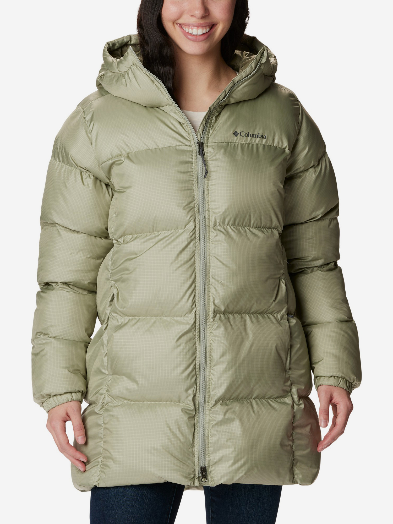 

Пуховик женский Columbia Puffect Mid Hooded Jacket, Зеленый