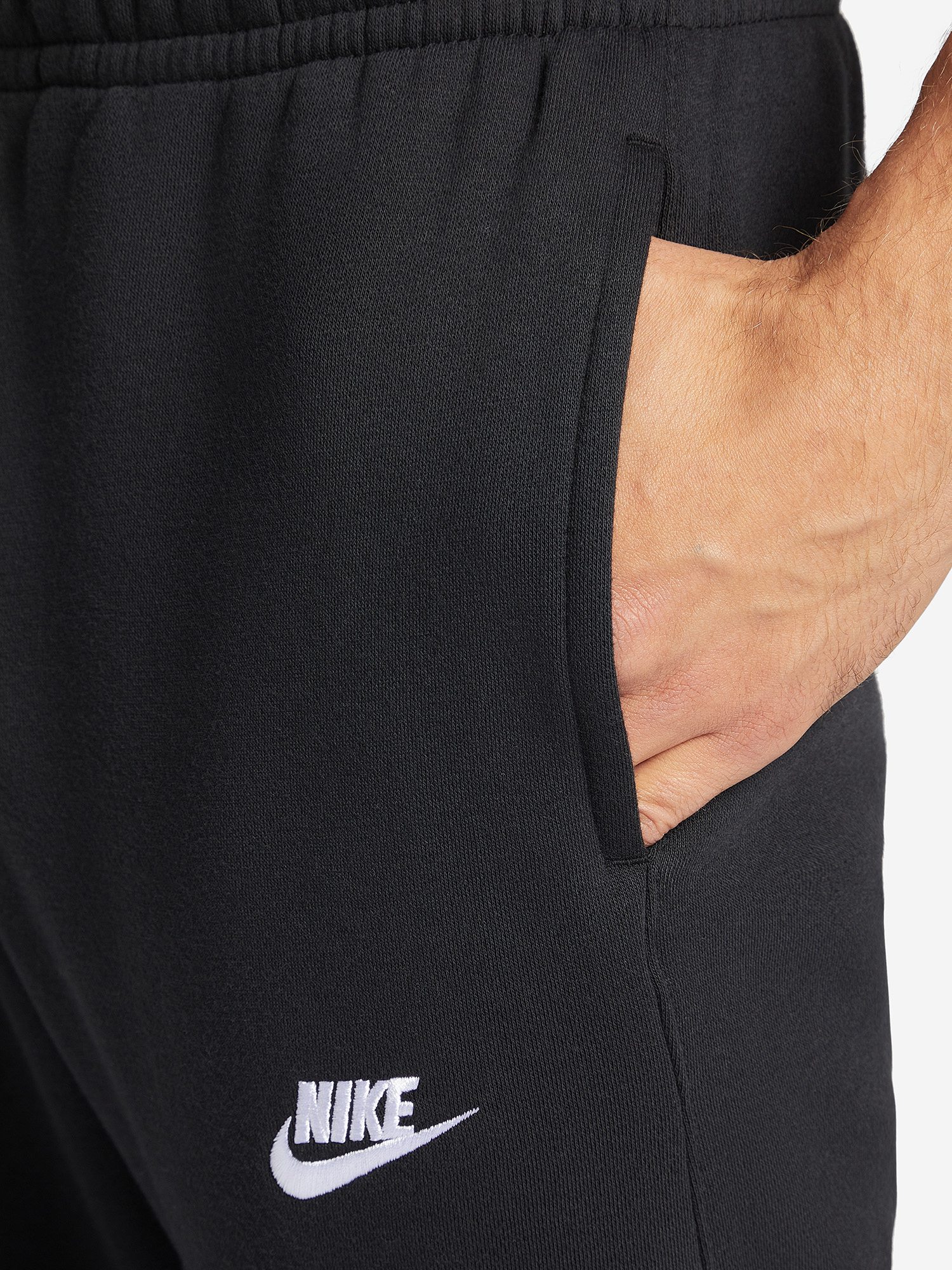 Брюки флисовые мужские Nike Sportswear Club Fleece, Черный BV2707N06-010, размер 46-48 - фото 4