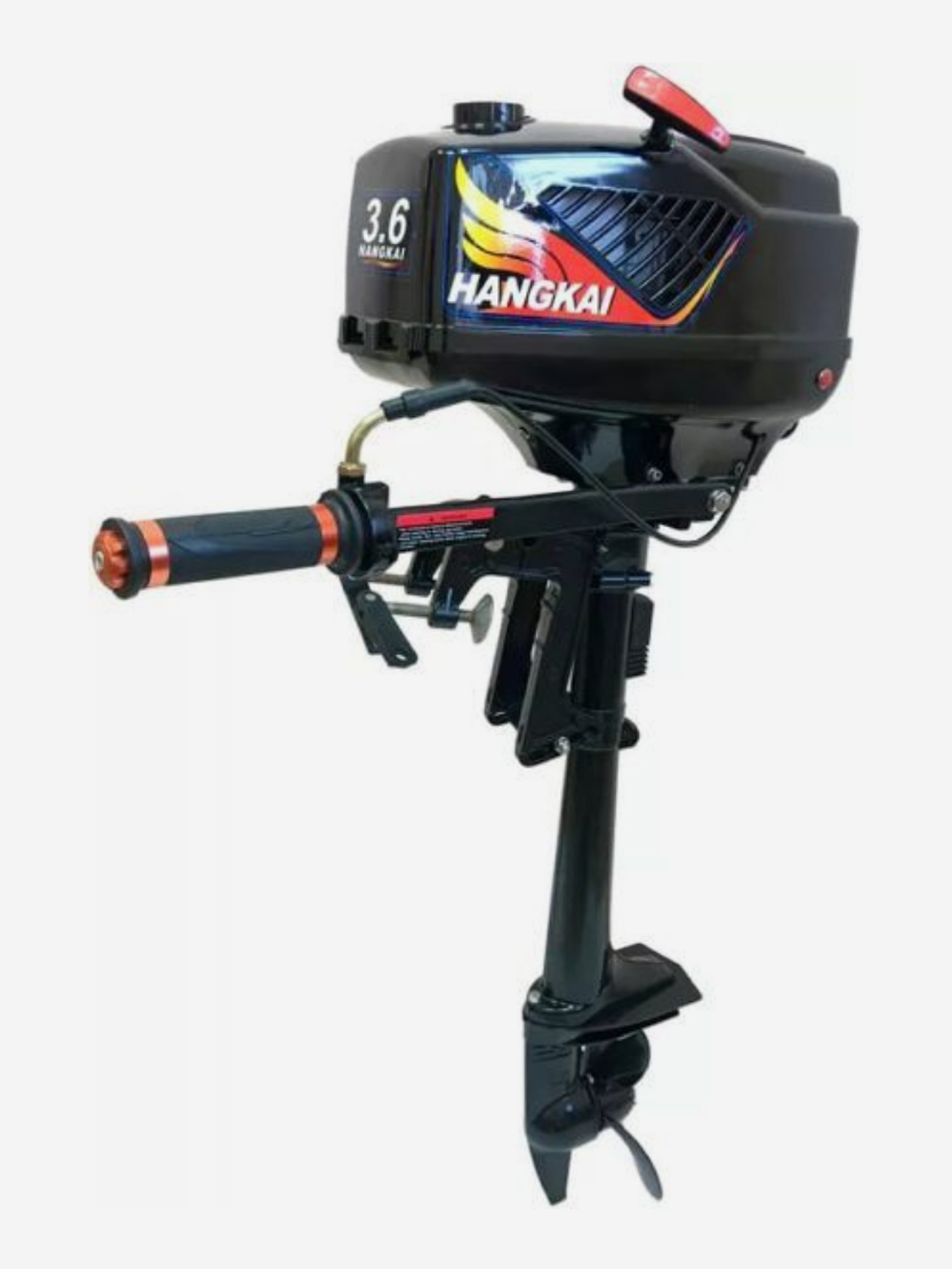 

Двухтактный подвесной лодочный мотор HANGKAI 3.6HP, Черный