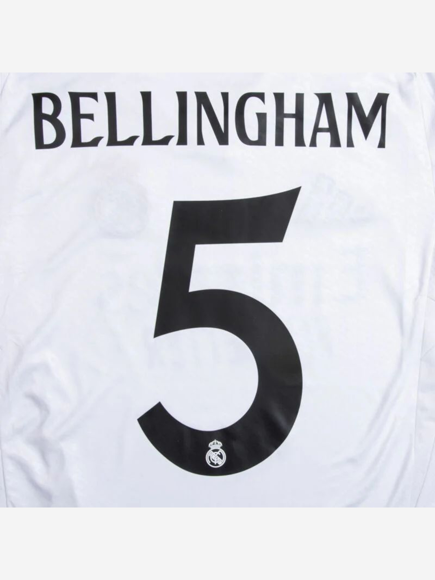 Изображение товара Термонаклейка BELLINGHAM / Беллингем 5 Реал Мадрид черная 24х85 см унисекс