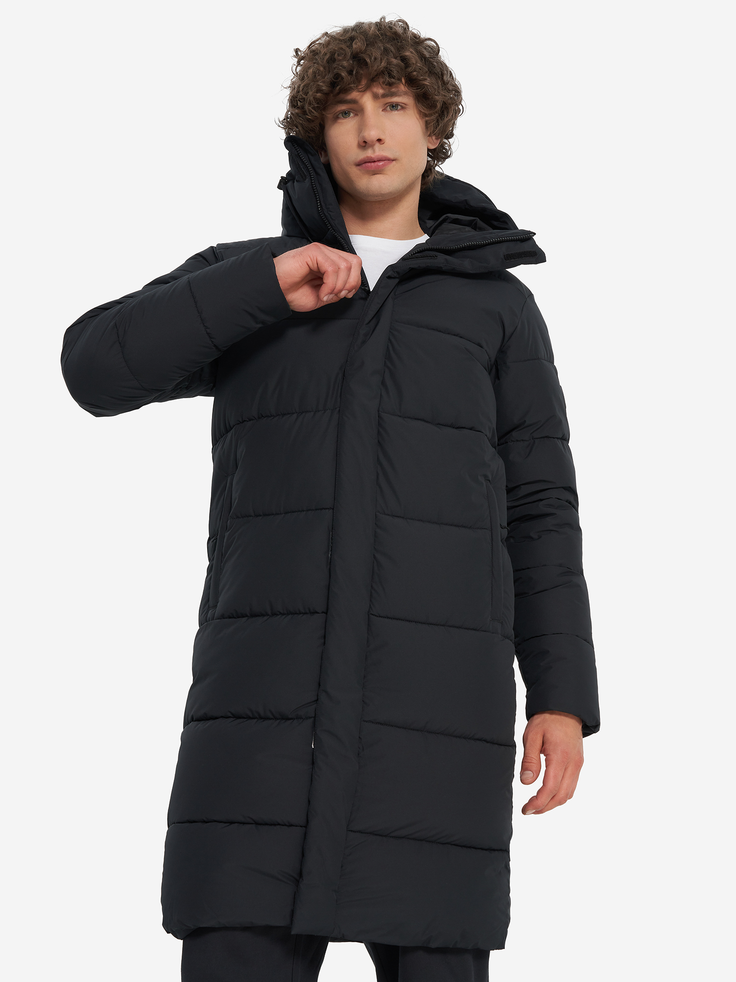 Изображение товара Утепленное мужское пальто Demix на искусственном пуху зимнее водоотталкивающее