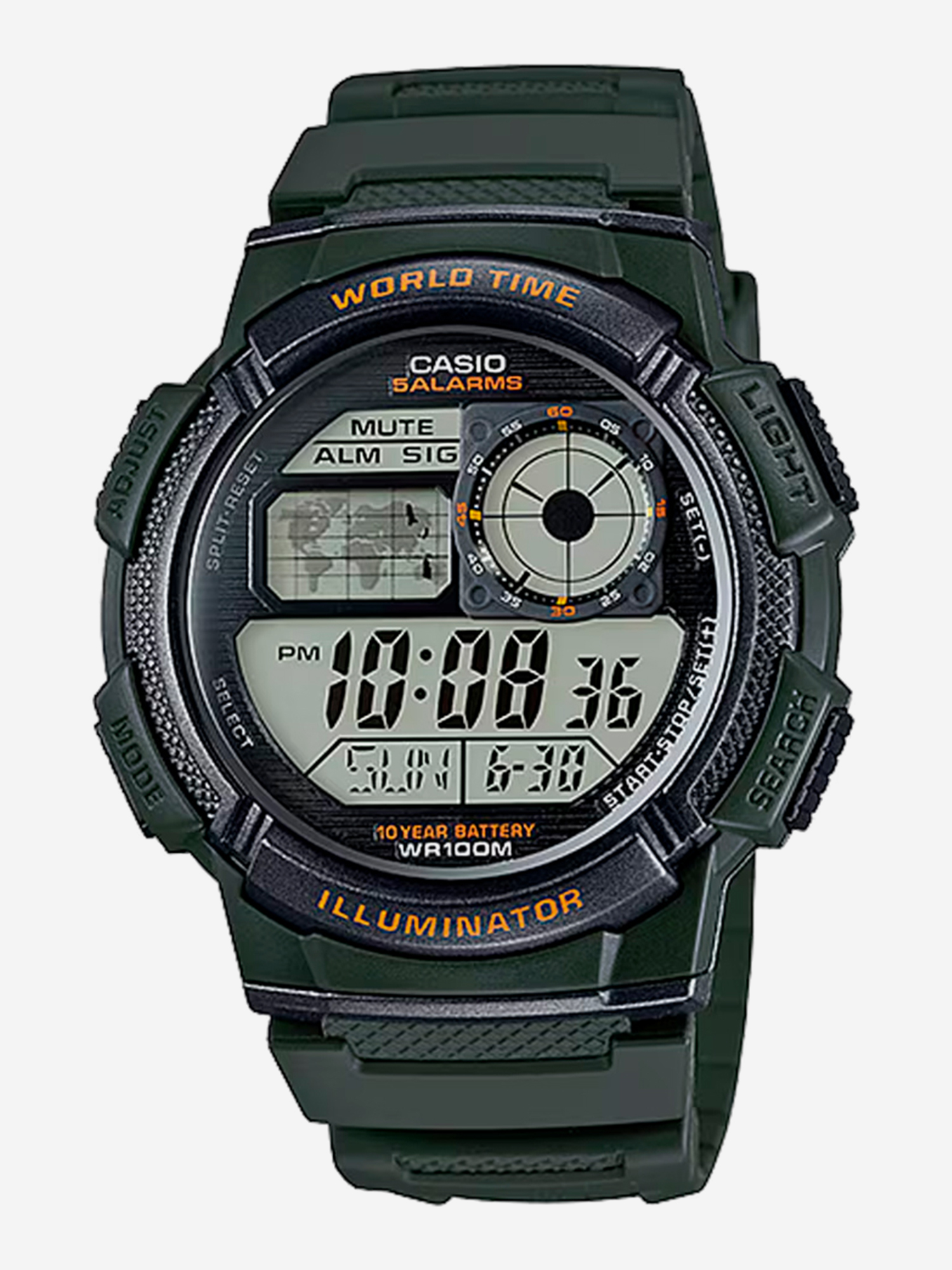 Изображение товара Спортивные часы CASIO AE-1000W-3A Унисекс, Плавание, Подводная охота, Гребля