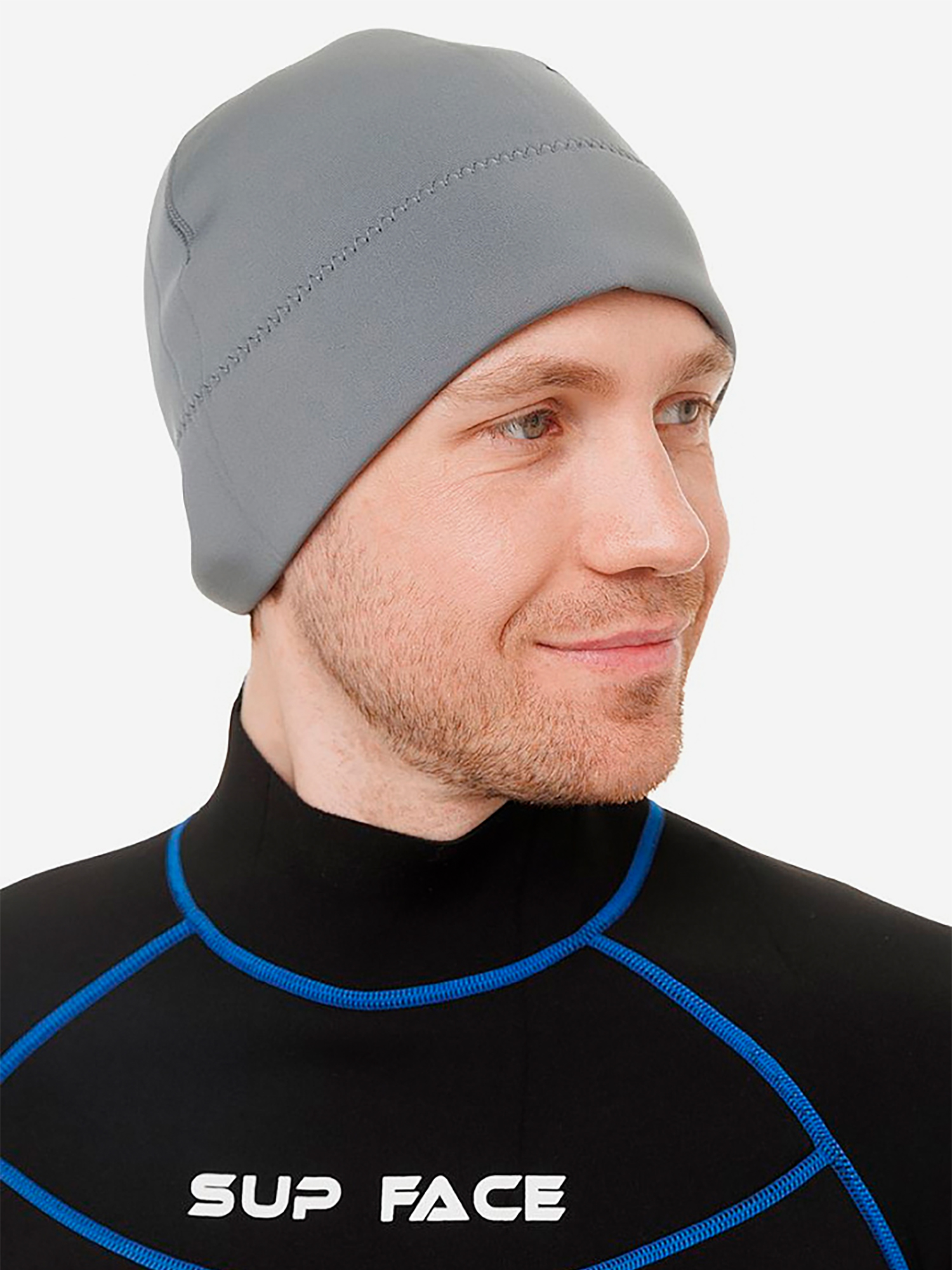 Изображение товара Гидрошапка неопреновая SUP face 2.5 мм в сером цвете