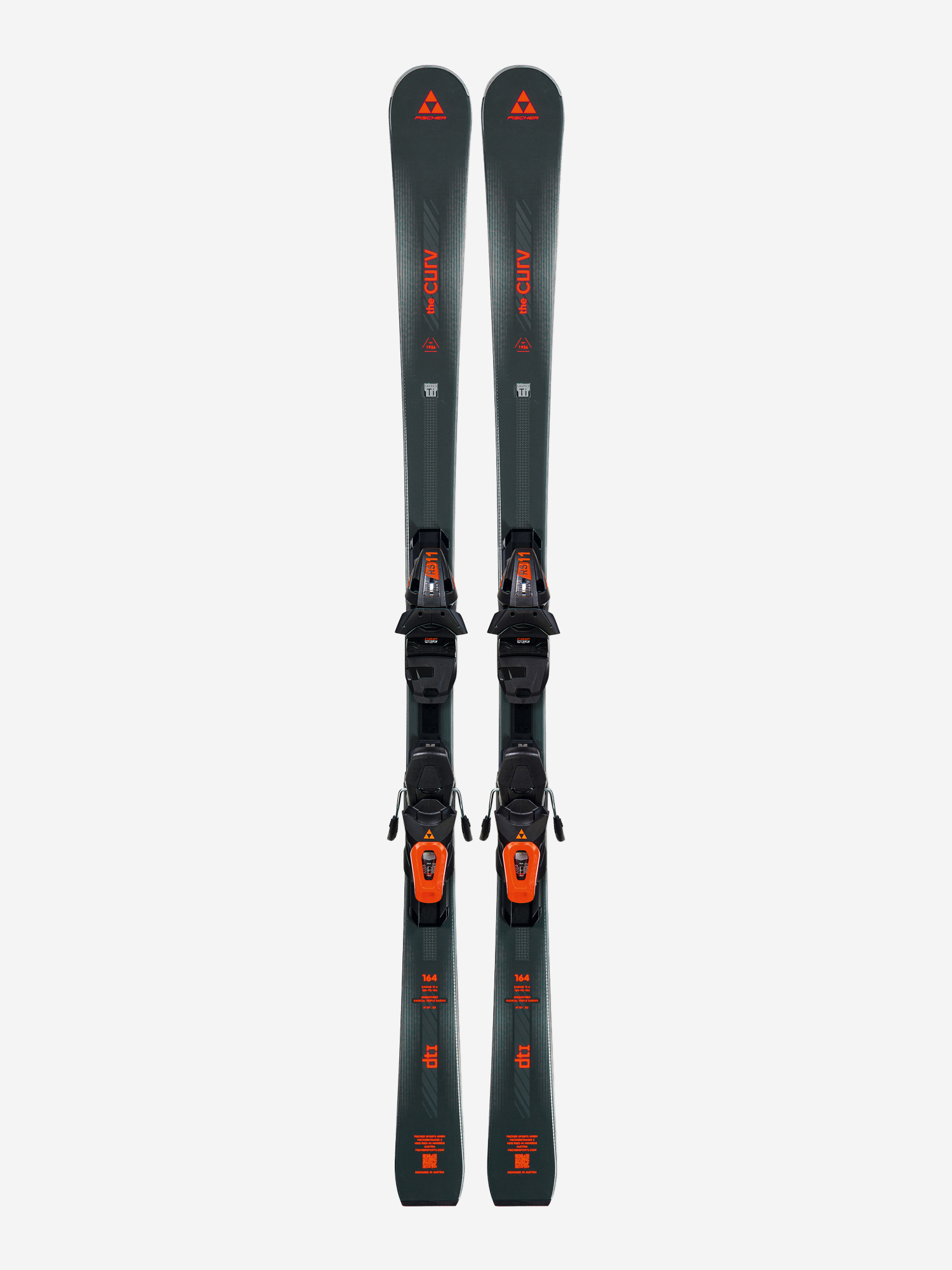 Горные лыжи Fischer The Curv DTI LYT PR + крепления RS 11 PR, Серый