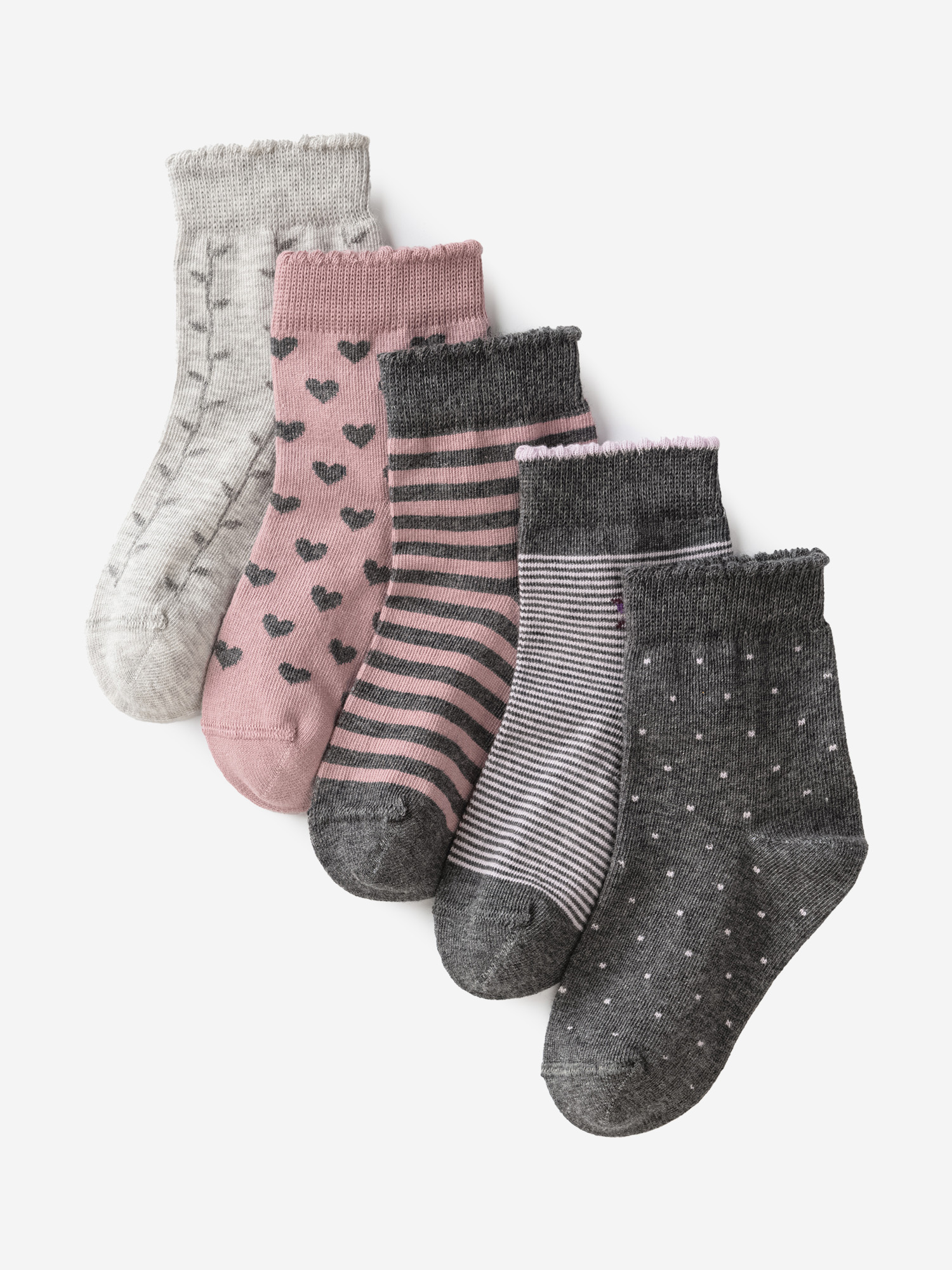 Носки для детей малышей хлопок набор 5 пары Artie, Серый