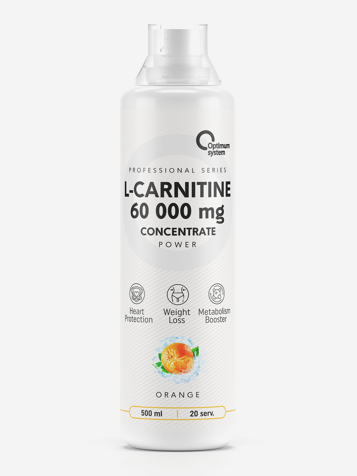 

Л-карнитин Optimum System "Апельсин", 500 мл, Белый