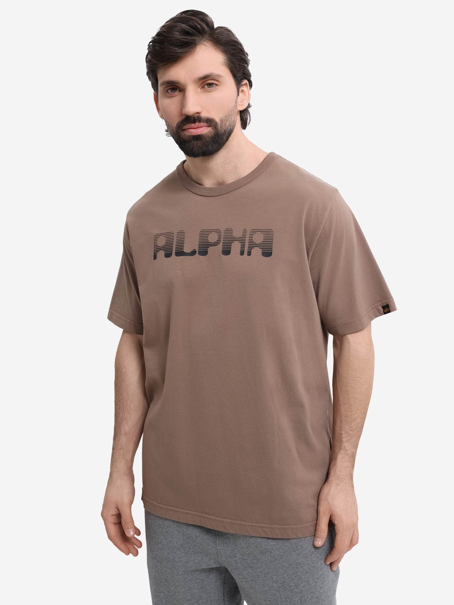 

Футболка Logos Alpha Industries, Коричневый