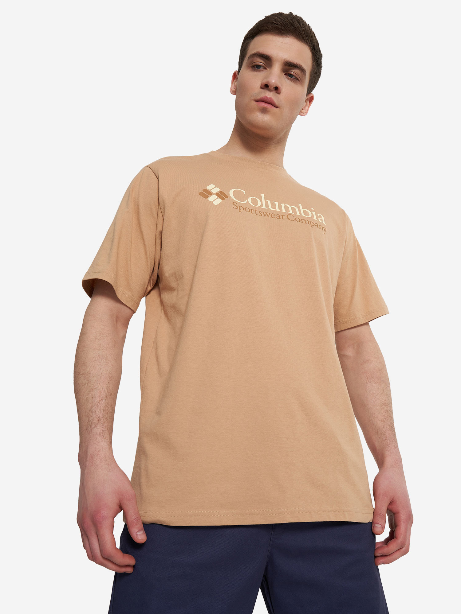 

Футболка мужская Columbia CSC Basic Logo Short Sleeve, Бежевый