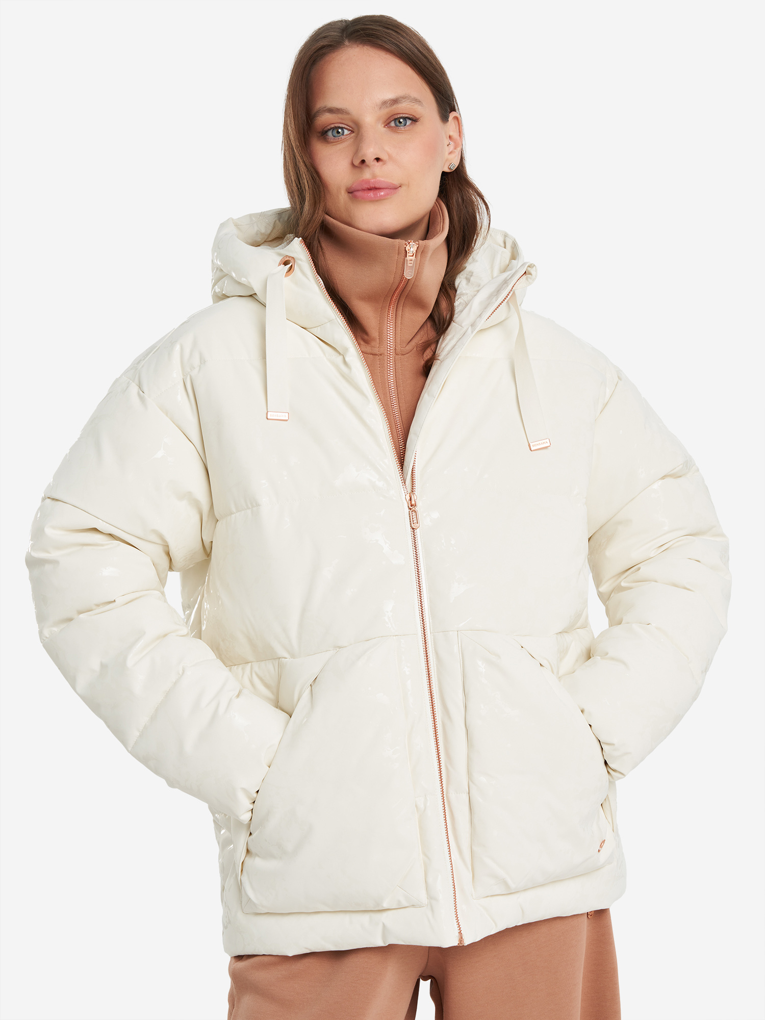 Пуховик женский Sensana Бежевый 12999₽