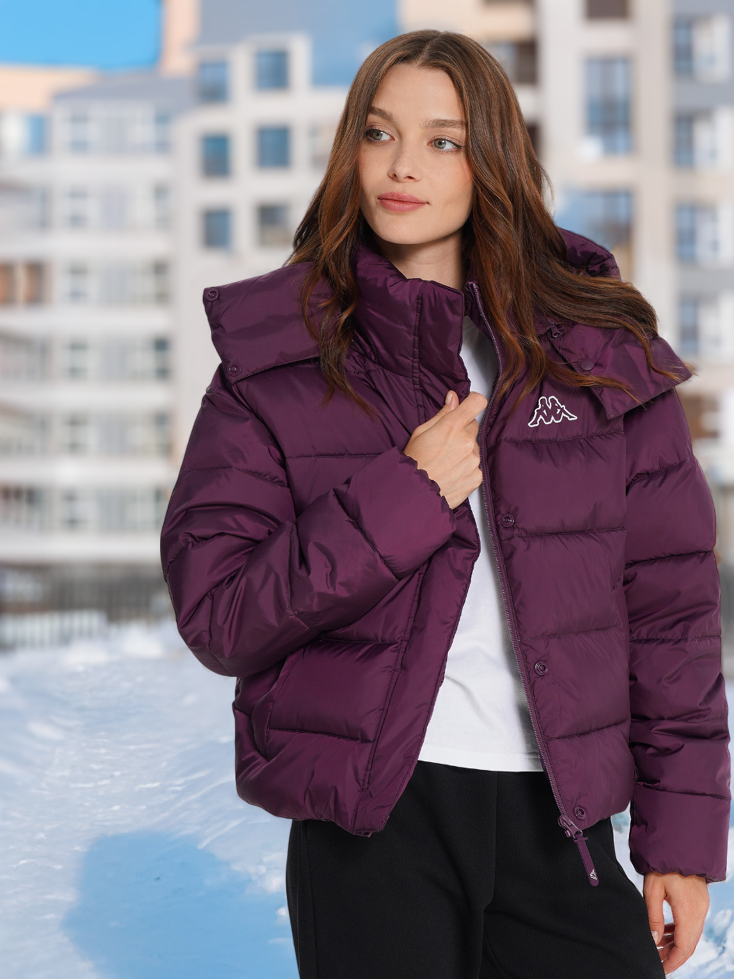 Пуховик женский Kappa Фиолетовый 9999₽