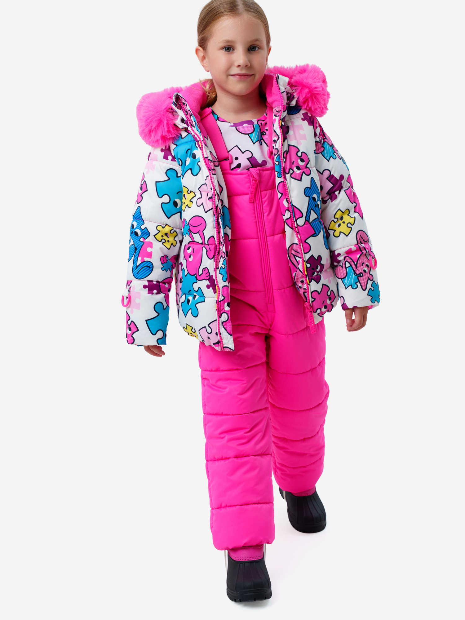 Изображение товара Комплект зимний для девочек куртка и полукомбинезон PlayToday зимний тепло мембрана