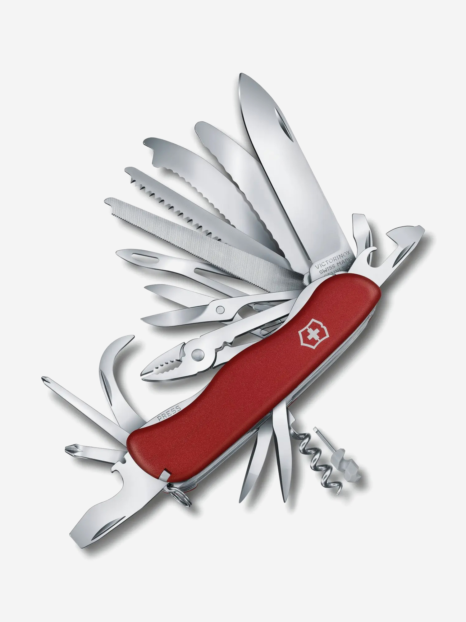 

Нож складной Victorinox WorkChamp XL, 111 мм, 31 функция, Красный