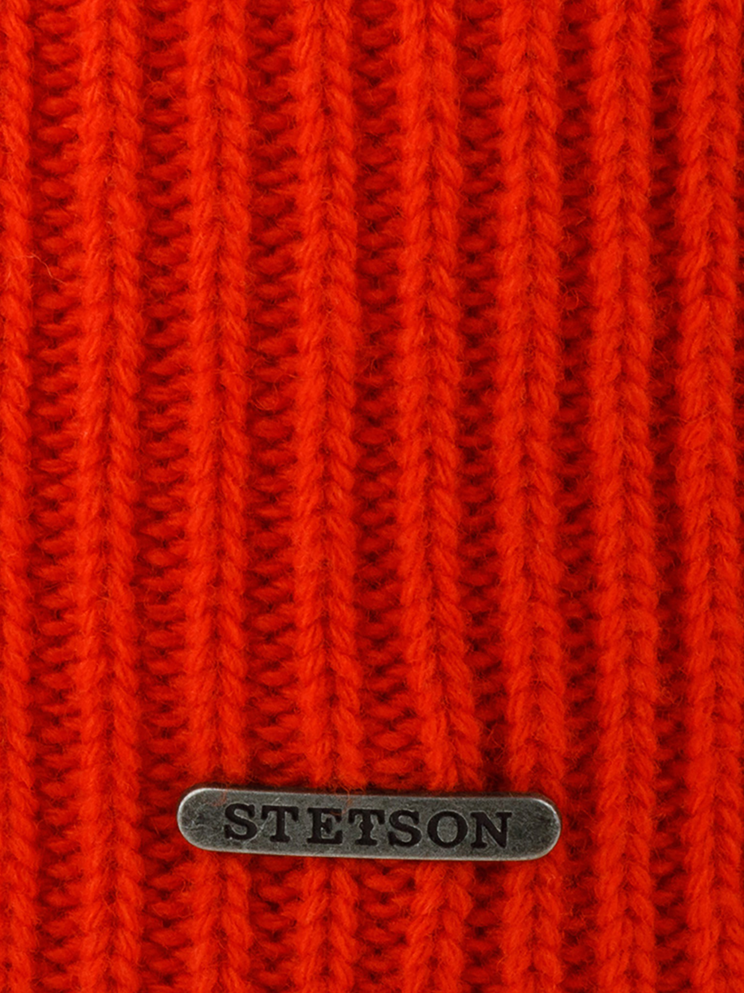 Шапка с отворотом STETSON 8599382 BEANIE WOOL (оранжевый), Оранжевый 02-750XDOXS9Z-13, размер Без размера - фото 4