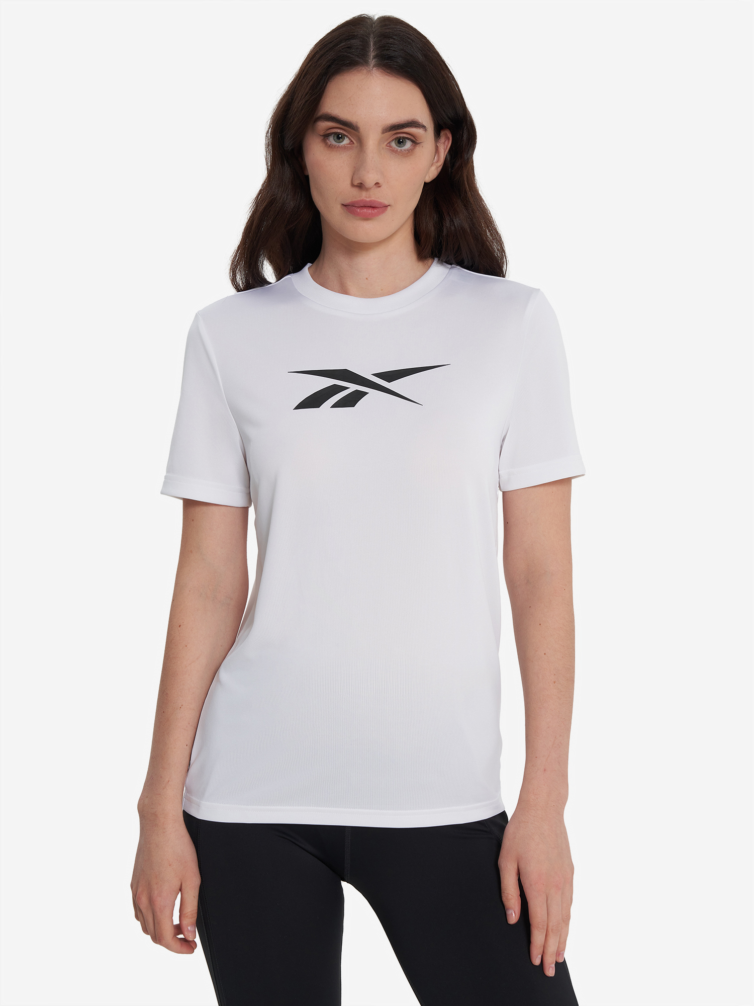 фото Футболка женская reebok casidy core, белый