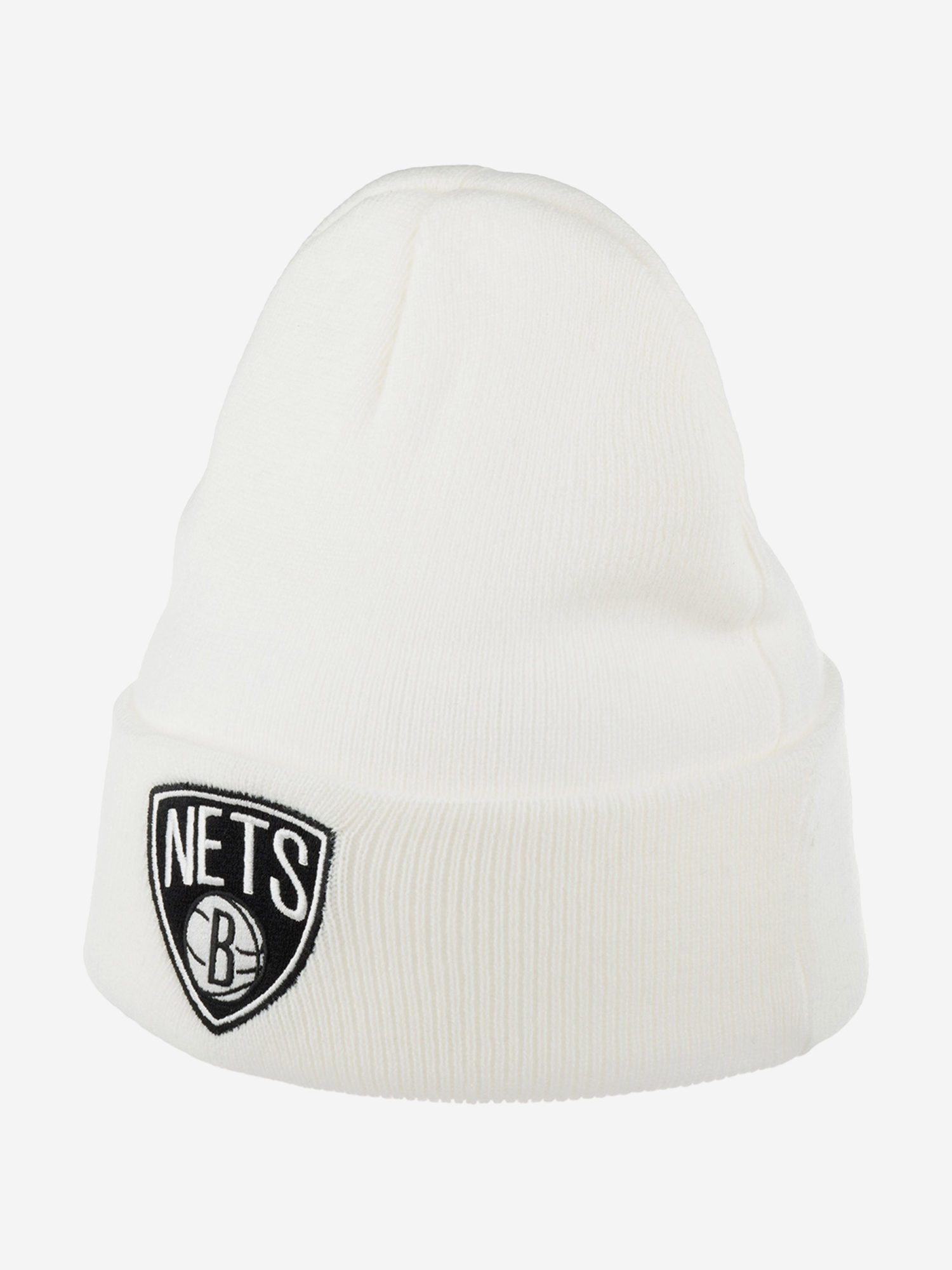 Шапка с отворотом MITCHELL NESS EU175-TEAMTALK-WHT Brooklyn Nets NBA (белый), Белый 58-938XDOXM4K-17, размер Без размера - фото 3