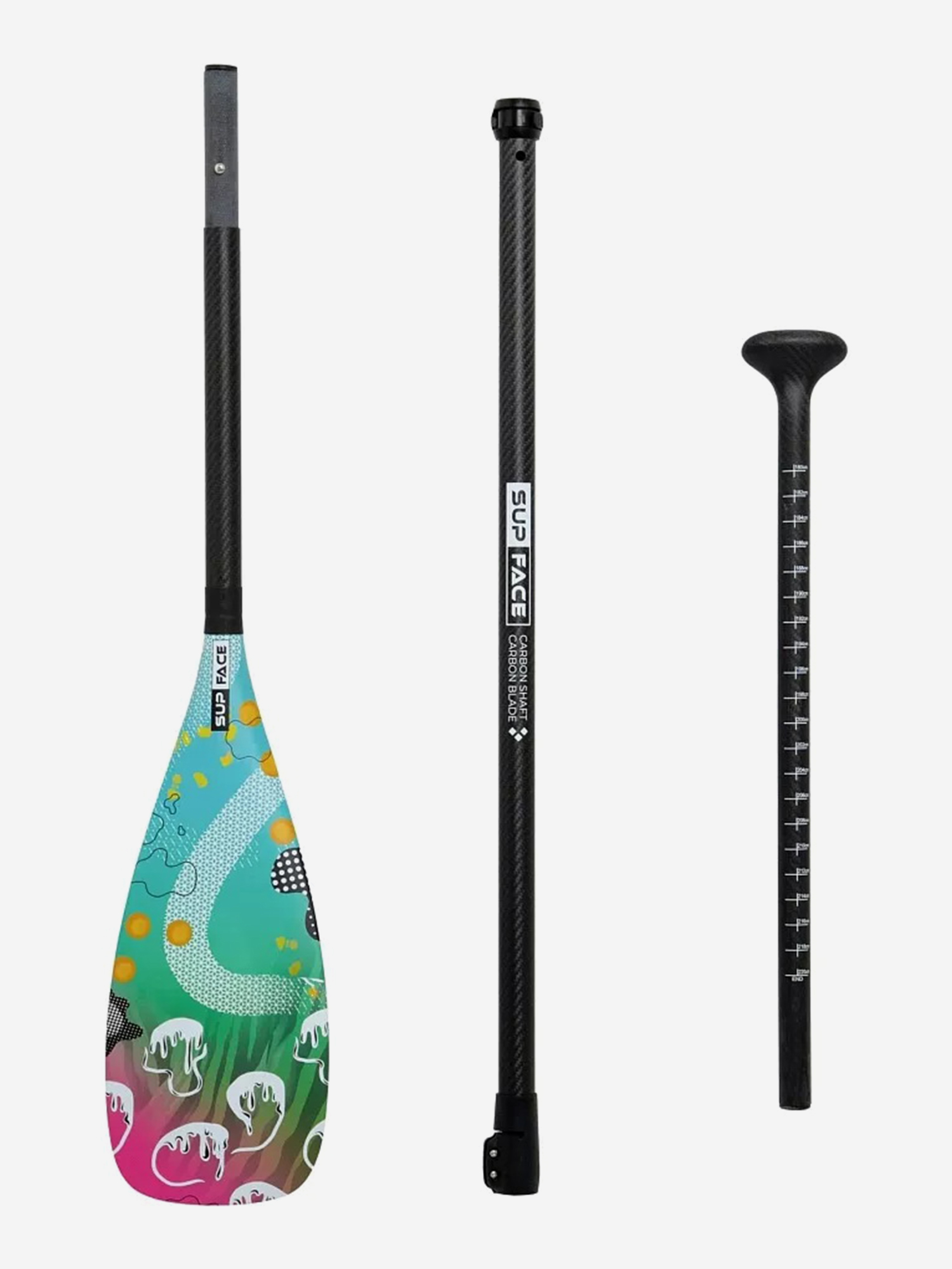 

Весло для SUP SUP face Far Away, карбоновое, 3-частное, Зеленый
