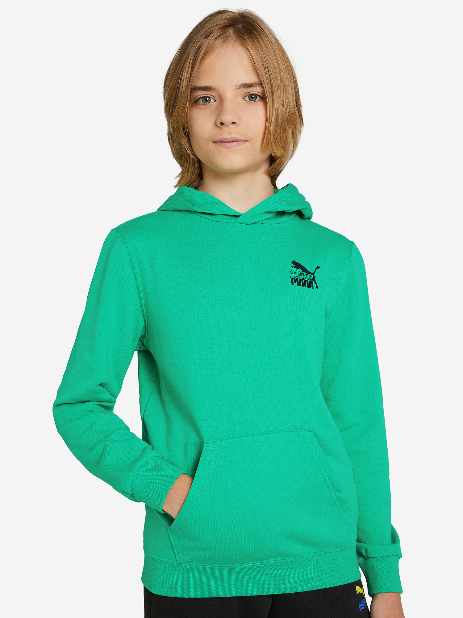 

Худи для мальчиков PUMA Classics Super, Зеленый