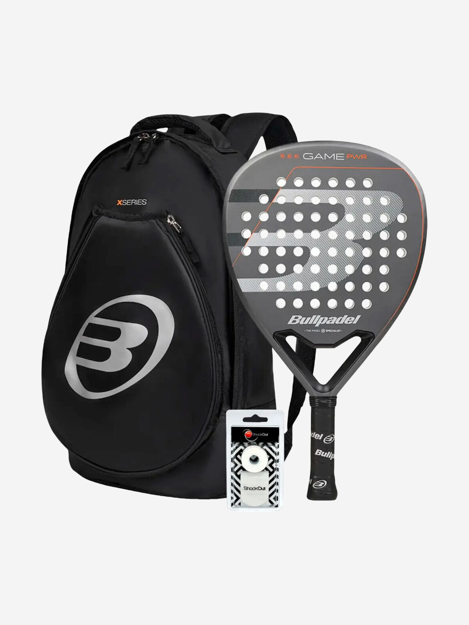 Изображение товара Ракетка BULLPADEL PACK GAME PWR GRAY BAG TOUR BLACK