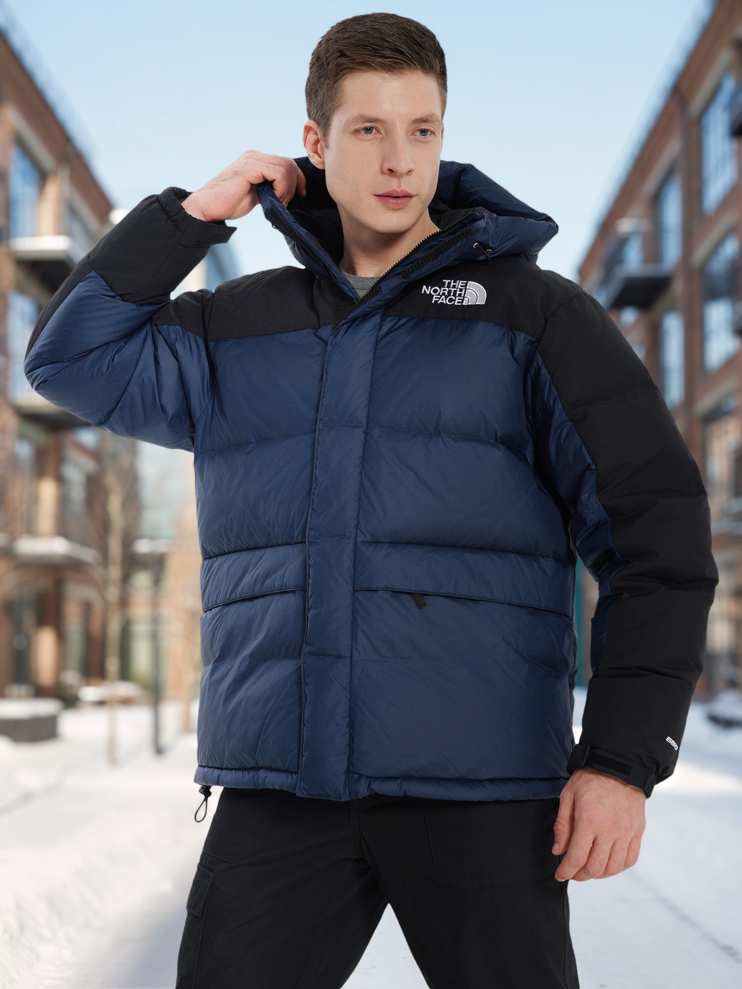 Пуховик The North Face Himalayan, синий, арт. nf0a4qyx92a1t1k-.