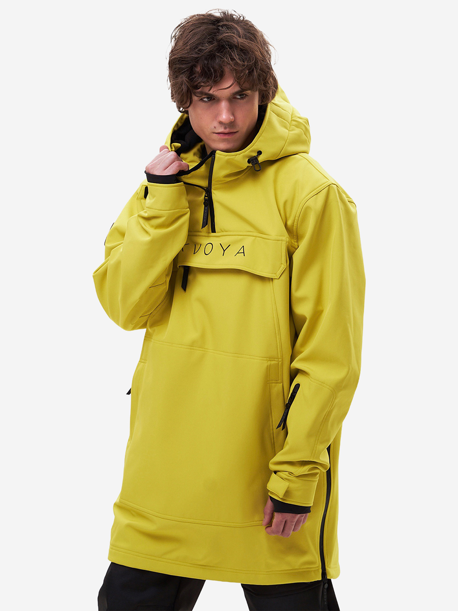 Изображение товара Мужской анорак XVOYA BASE желтый водонепроницаемый мембрана Gore-Tex