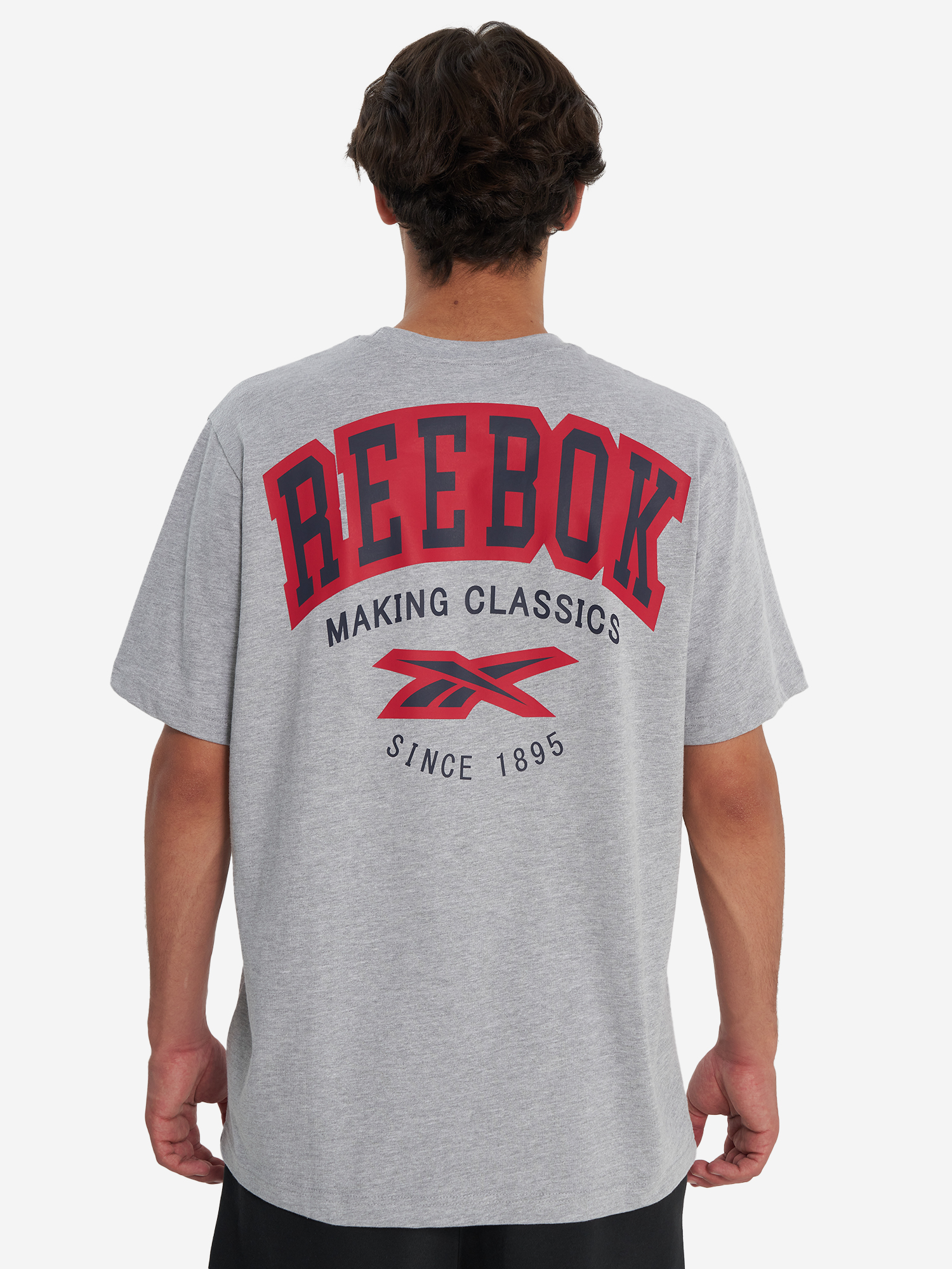 фото Футболка мужская reebok harold, серый