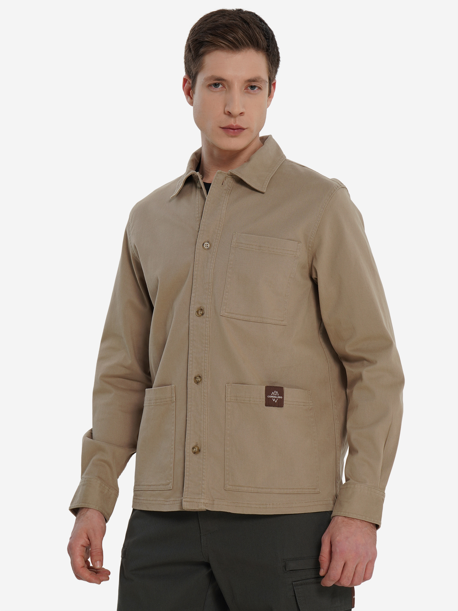 Изображение товара Мужская рубашка Cordillero с длинным рукавом летняя натуральная комфортная