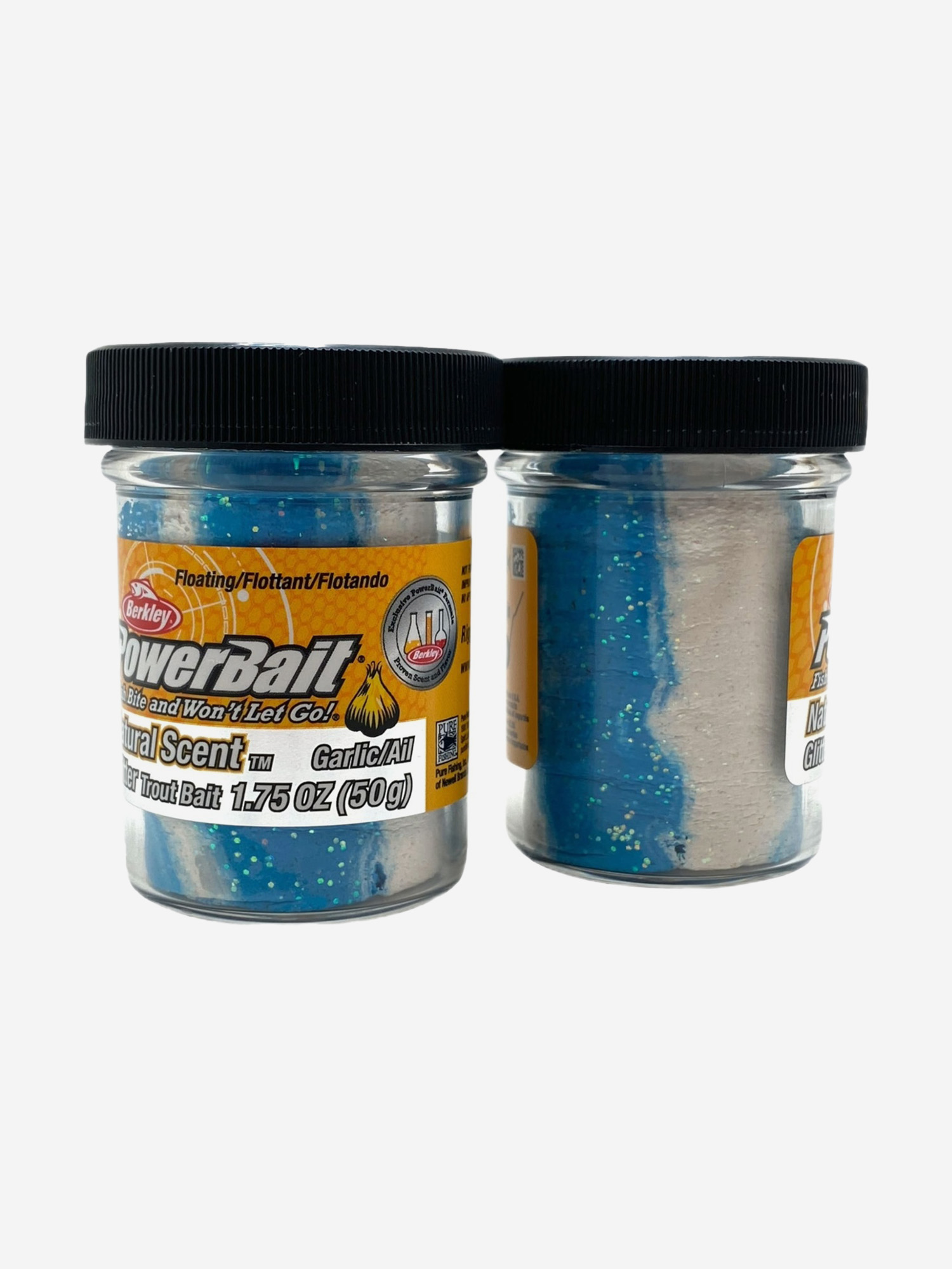 

Паста форелевая Berkley PowerBait Natural Scent Garlic Neon Blue/ Чеснок голубая 50gr, Голубой