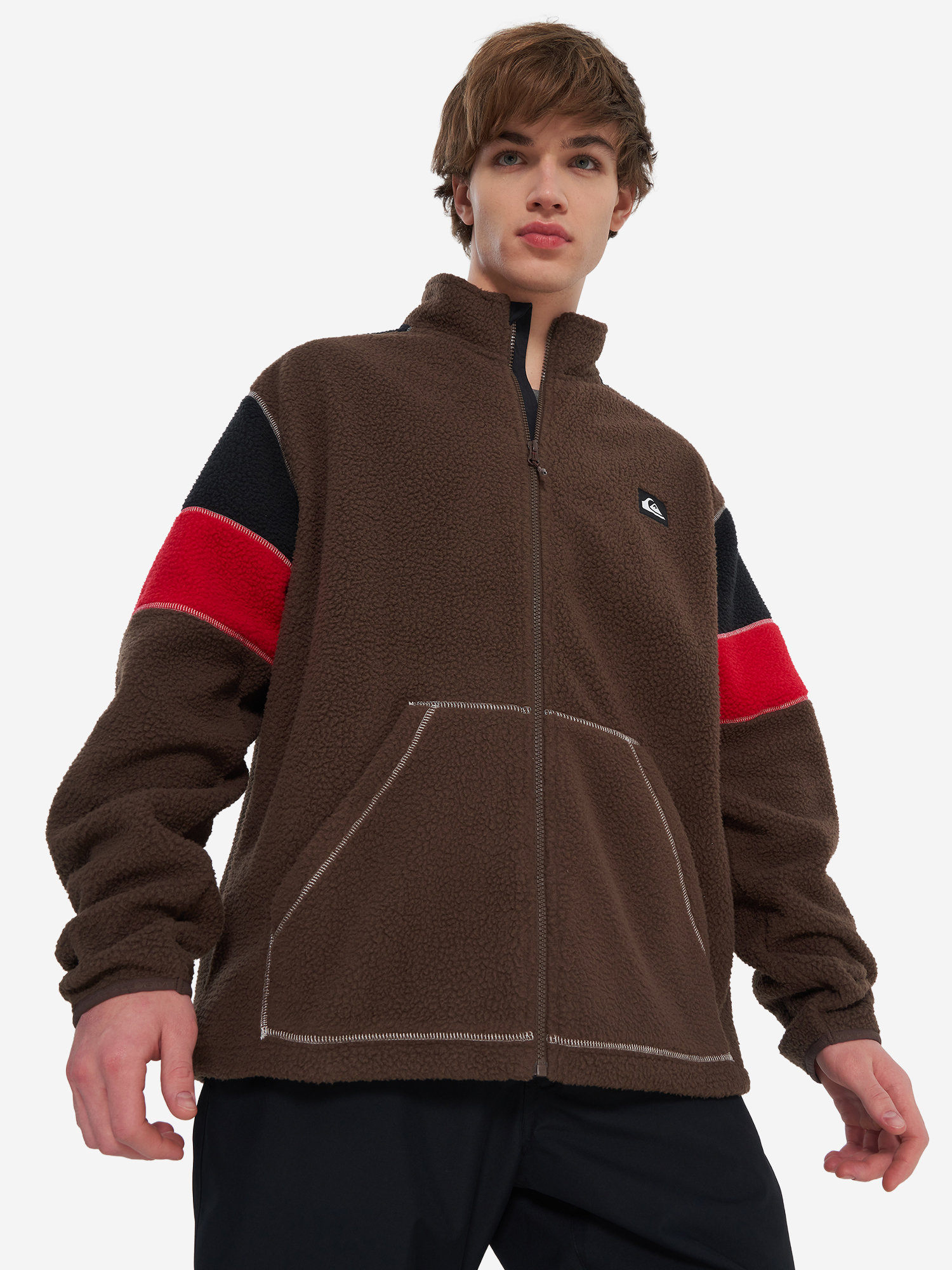 

Джемпер флисовый мужской Quiksilver Clean Coast Block, Коричневый