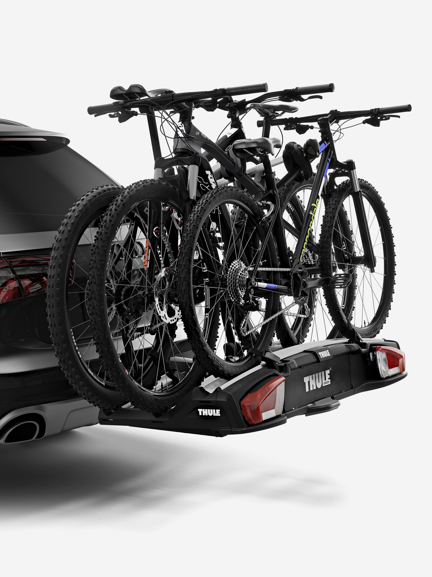 

Велокрепление на автомобиль THULE VeloSpace XT 939001 на фаркоп для 3-х велосипедов, Черный