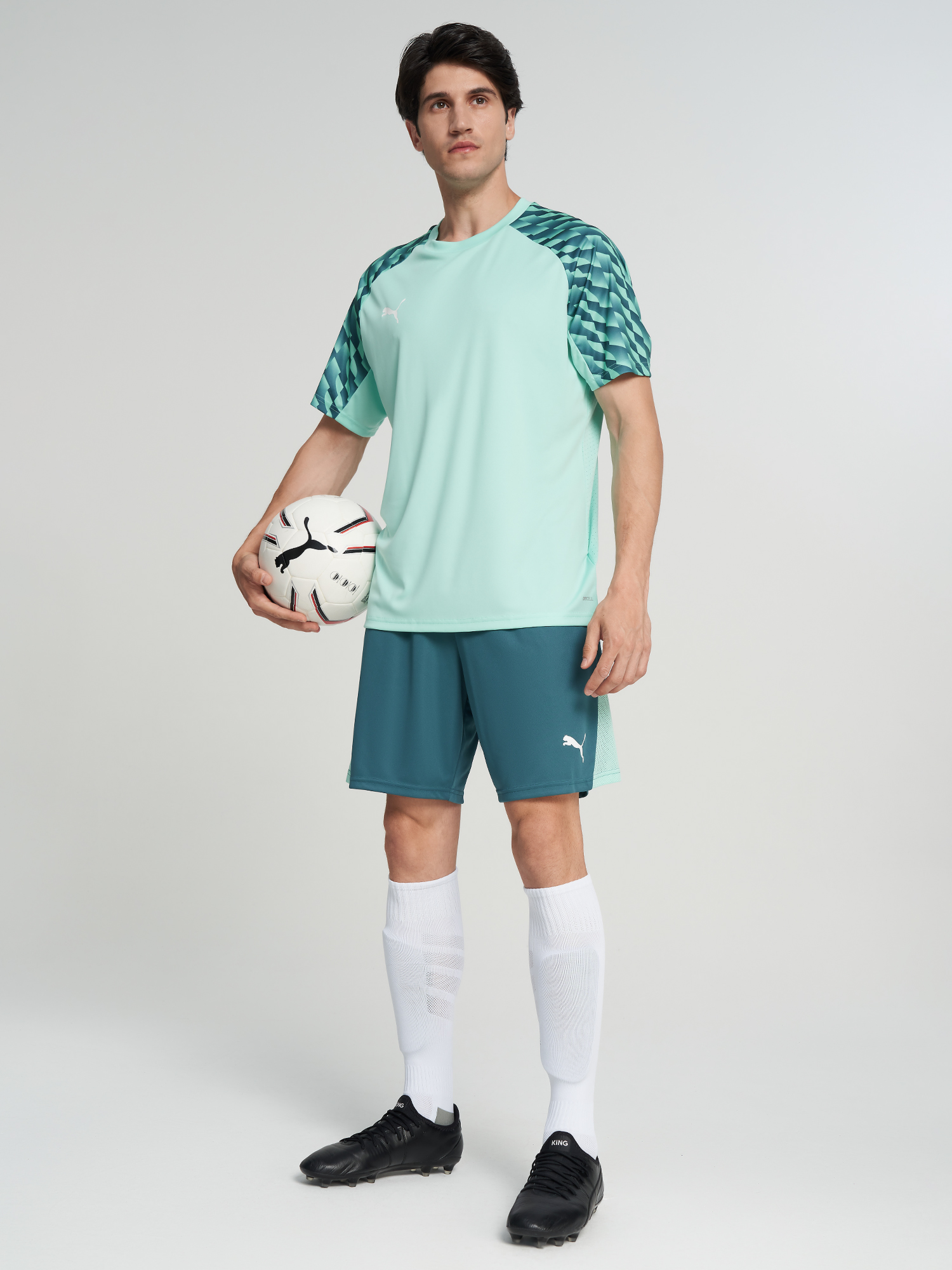 Шорты мужские PUMA Teamliga26, Зеленый 4