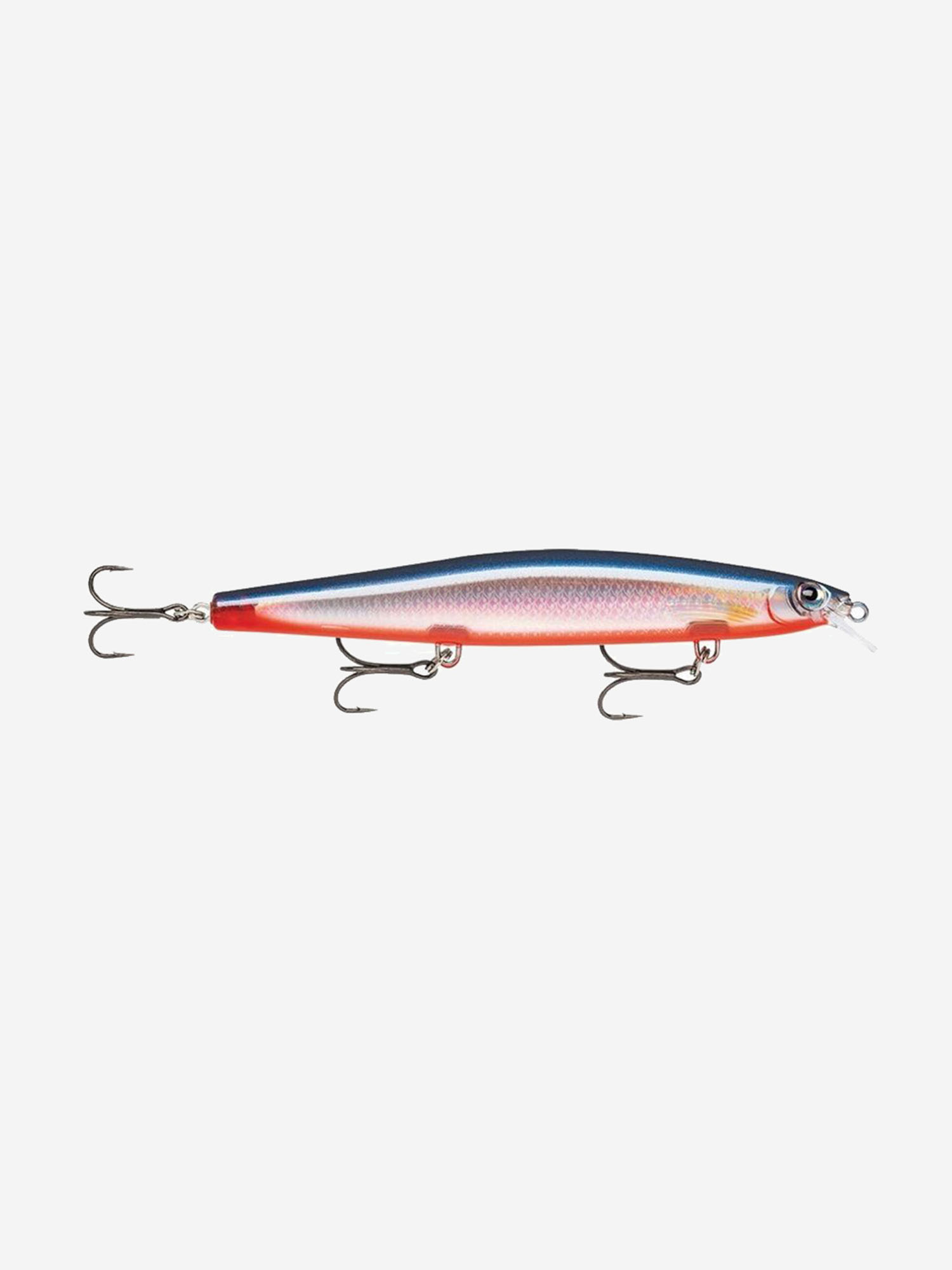 

Воблер для рыбалки RAPALA MaxRap Long Range Minnow 12, 12см, 20гр, цвет FRST, медленно тонущий, Красный