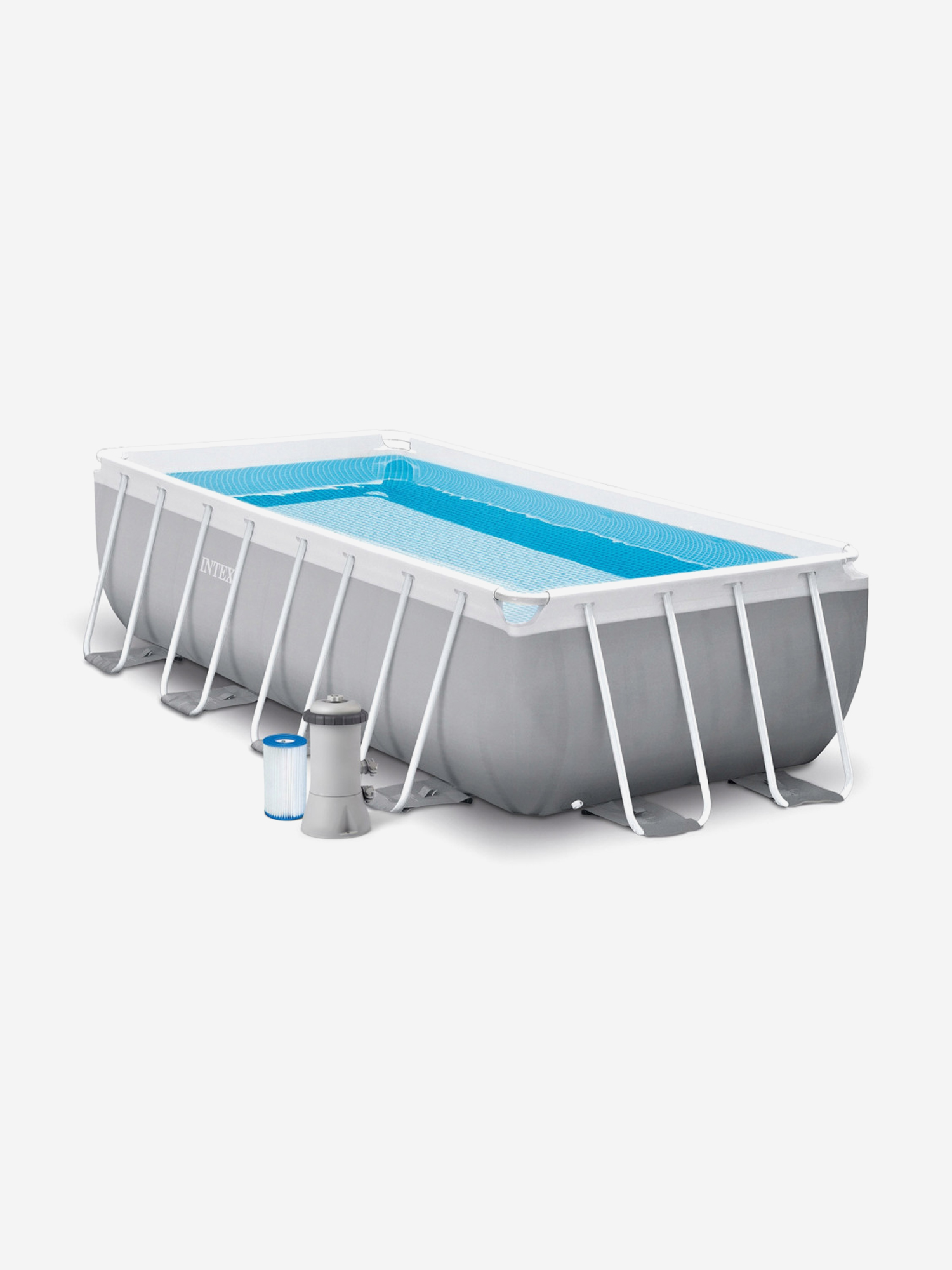 

Бассейн каркасный прямоугольный Intex 26788 "Prism Frame Rectangular" 400х200х100см, Серый