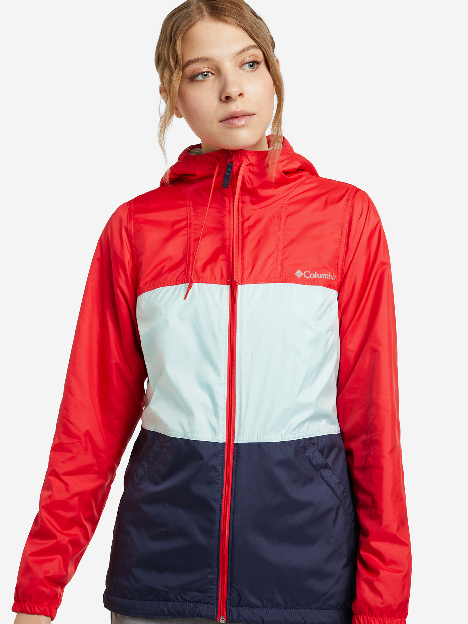 

Куртка утепленная женская Columbia Mount Whitney Lined Windbreaker, Красный