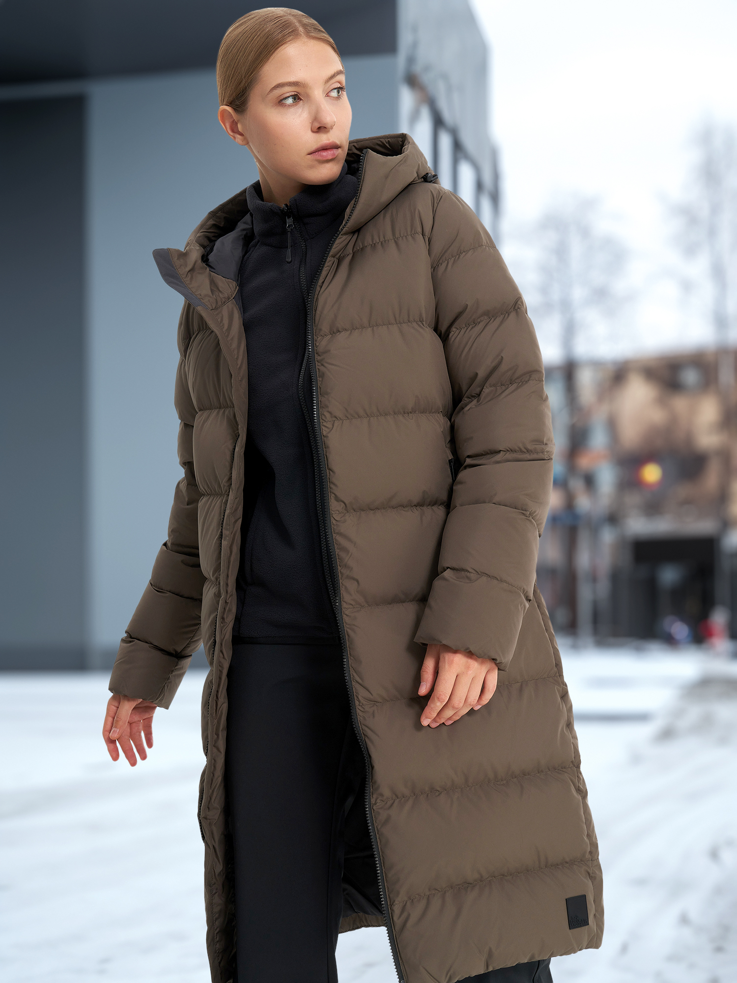 

Пальто пуховое женское Jack Wolfskin Frozen Palace, Коричневый
