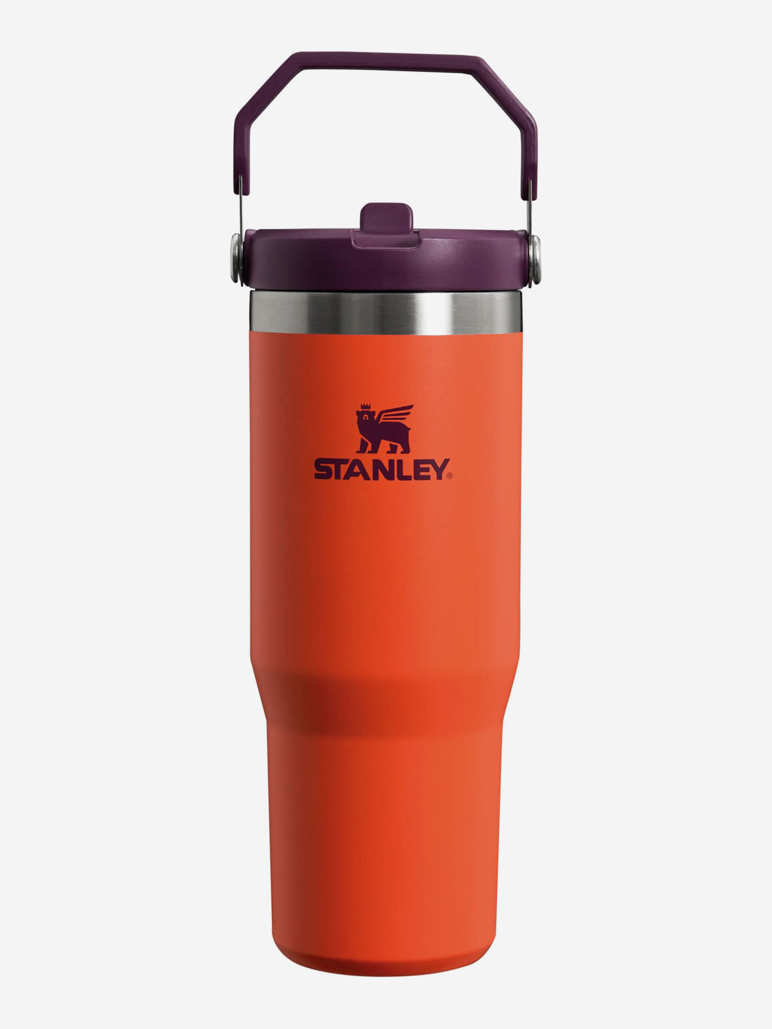 

Термокружка Stanley IceFlow Flip Straw Tumbler, 890 мл, оранжевая, Оранжевый