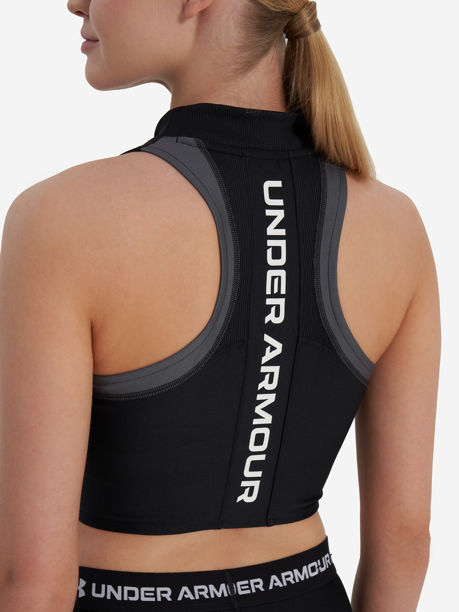 фото Топ бра спортивный under armour, черный