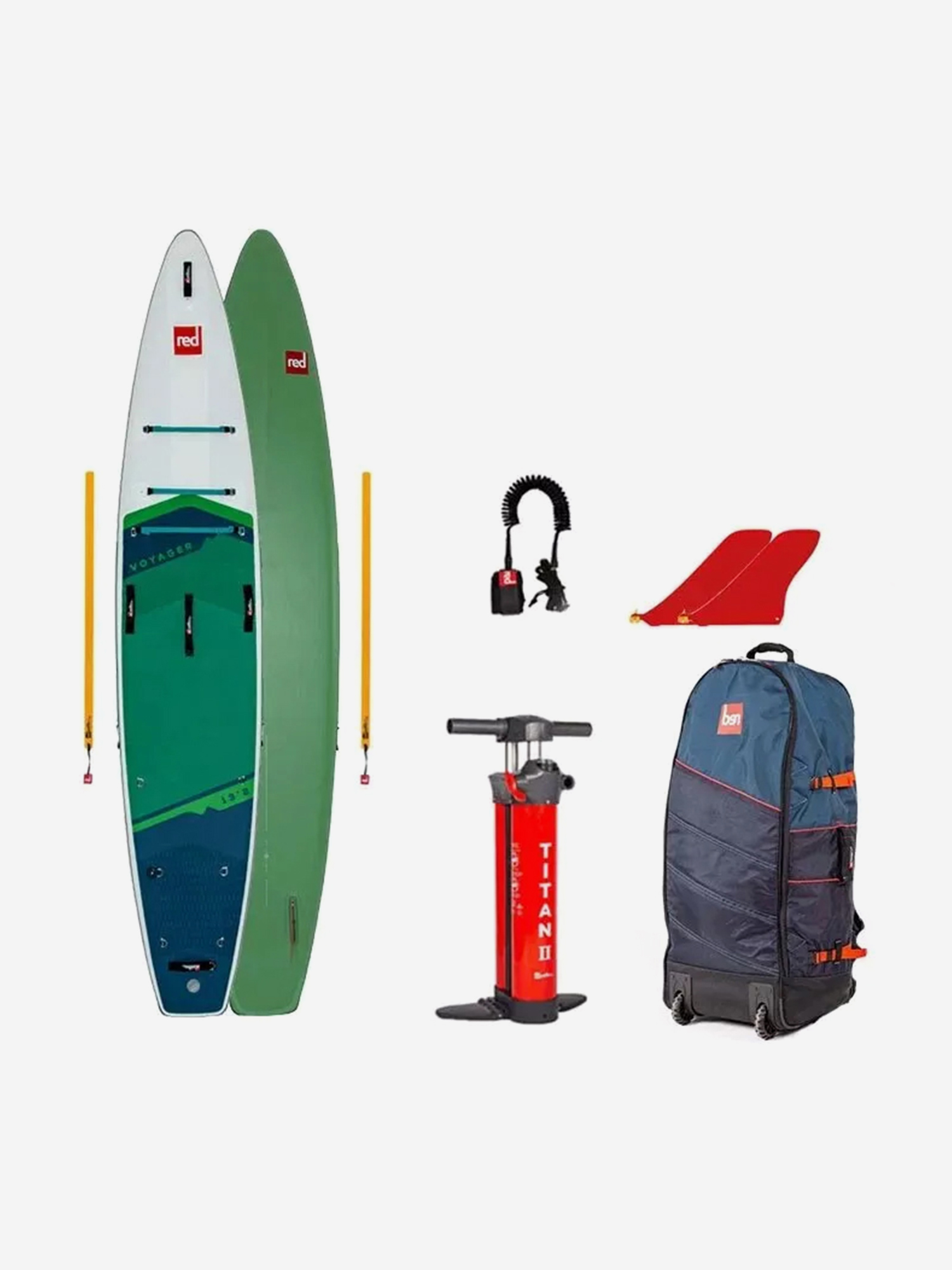 

Сапборд надувной двухслойный Red Paddle 13.2x30 Voyager+ 2024, , Зеленый