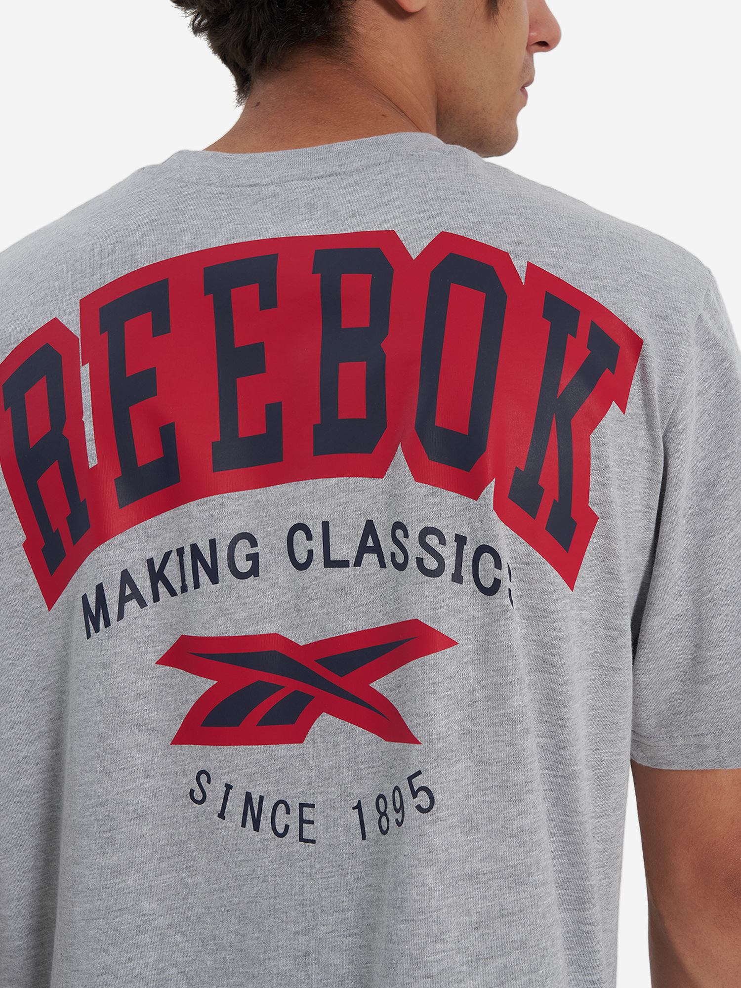 фото Футболка мужская reebok harold, серый