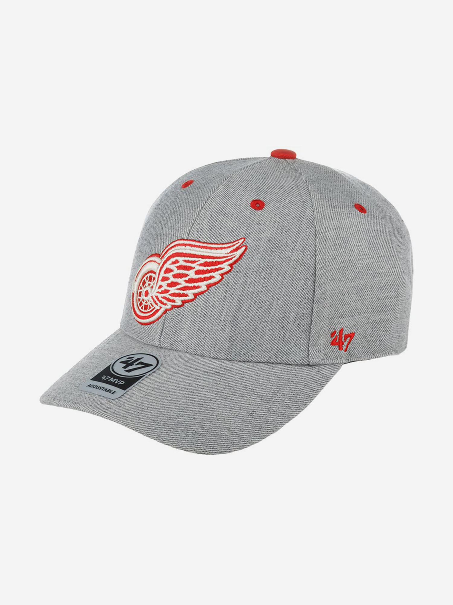 

Бейсболка 47 BRAND H-STMCD05WHV-CC Detroit Red Wings NHL (серый), Серый