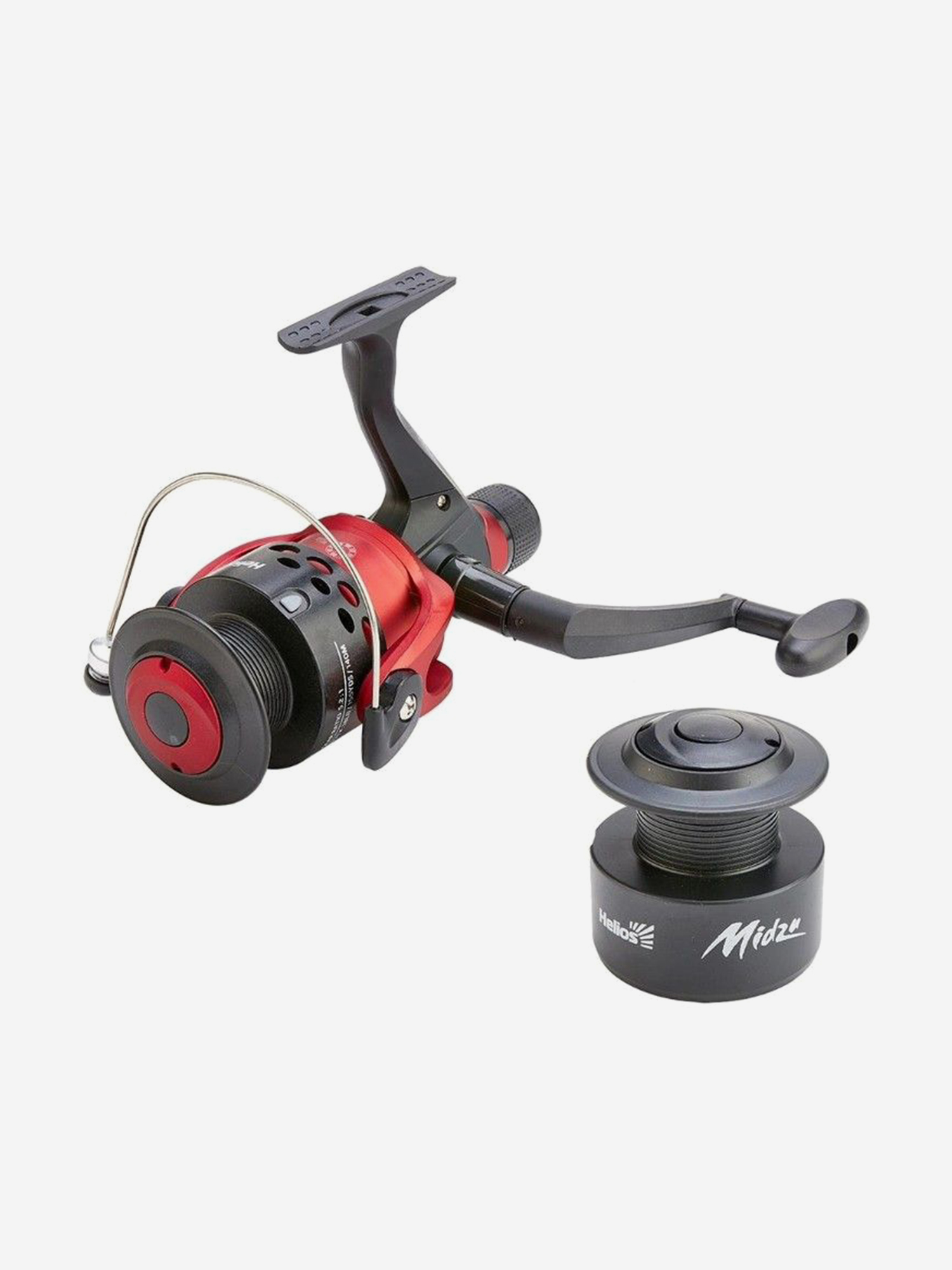 

Катушка безынерционная Helios MIDZU 6000R 1 подшипник + запасная шпуля, Красный