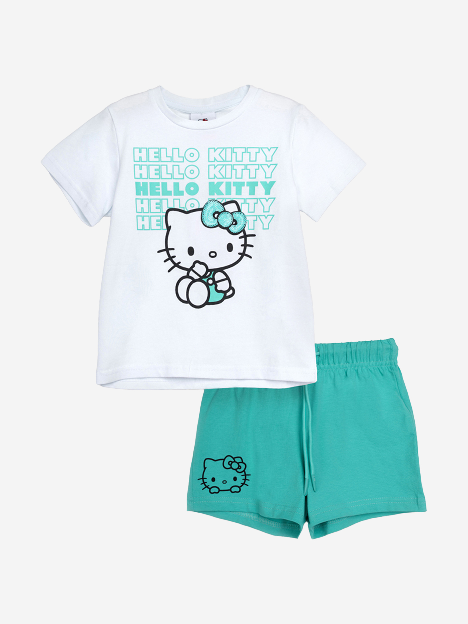 

Комплект Playtoday для девочки: футболка, шорты, Мультицвет