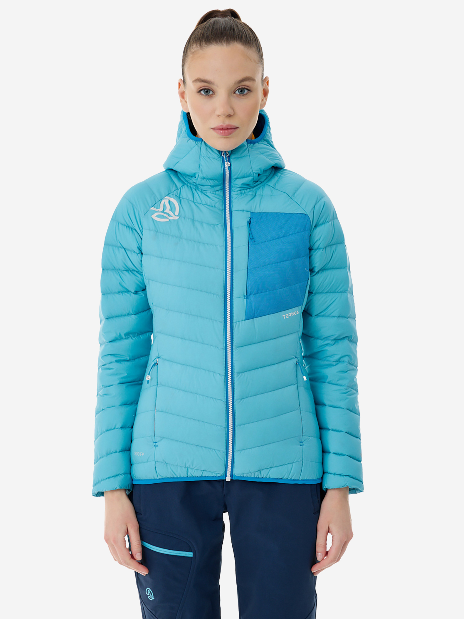 

Куртка Ternua Vilma Hood Down Jkt W Fresh Ocean, Голубой