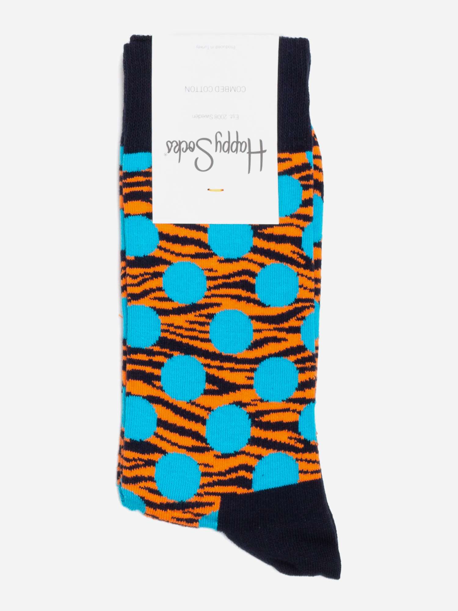 

Носки с рисунками Happy Socks - Tiger Dot, Черный