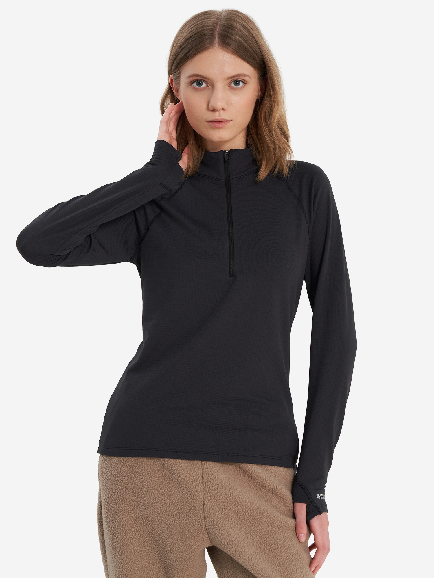 

Джемпер женский Mountain Hardwear Crater Lake Heavyweight Half Zip, Черный