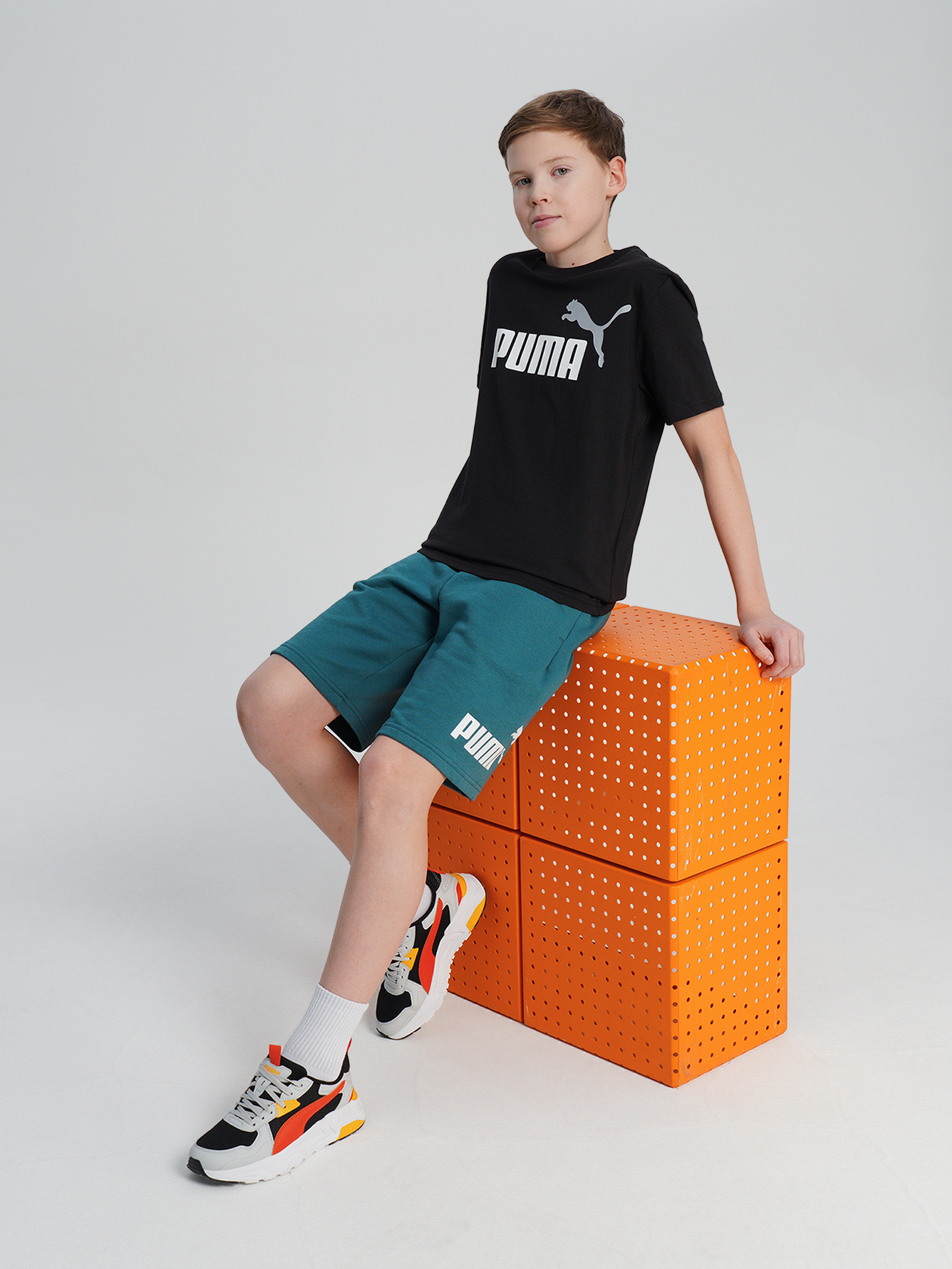 Футболка для мальчиков PUMA Ess 2 Color No.1 Logo, Черный 4